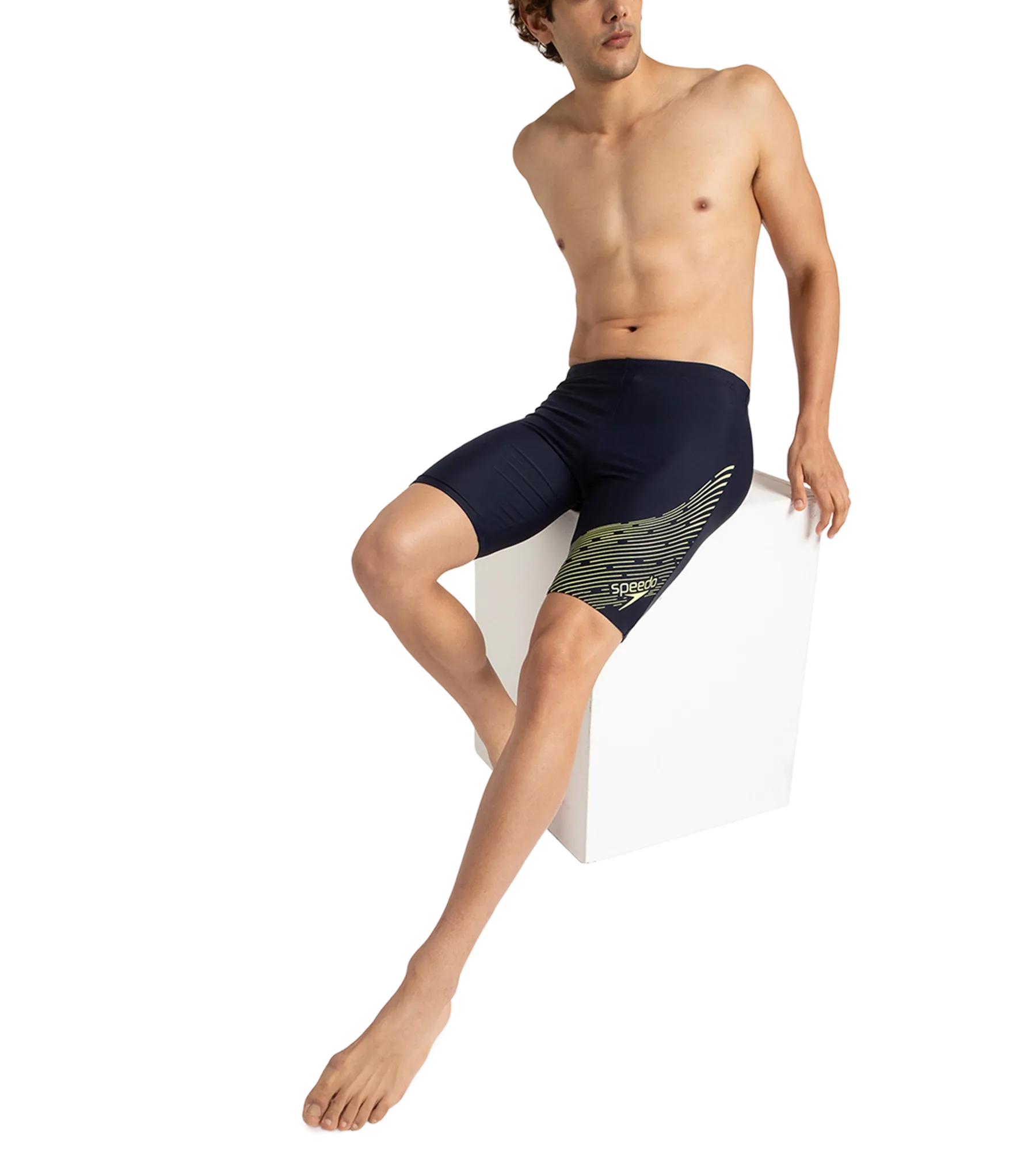 Men's Endurance 10 Medley Logo Jammer - True Navy & Lemondrizzle - Image 11
