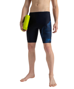 Men's Endurance10 Tide Print Sports Gala Logo Jammer - True Navy & Cobalt Pop