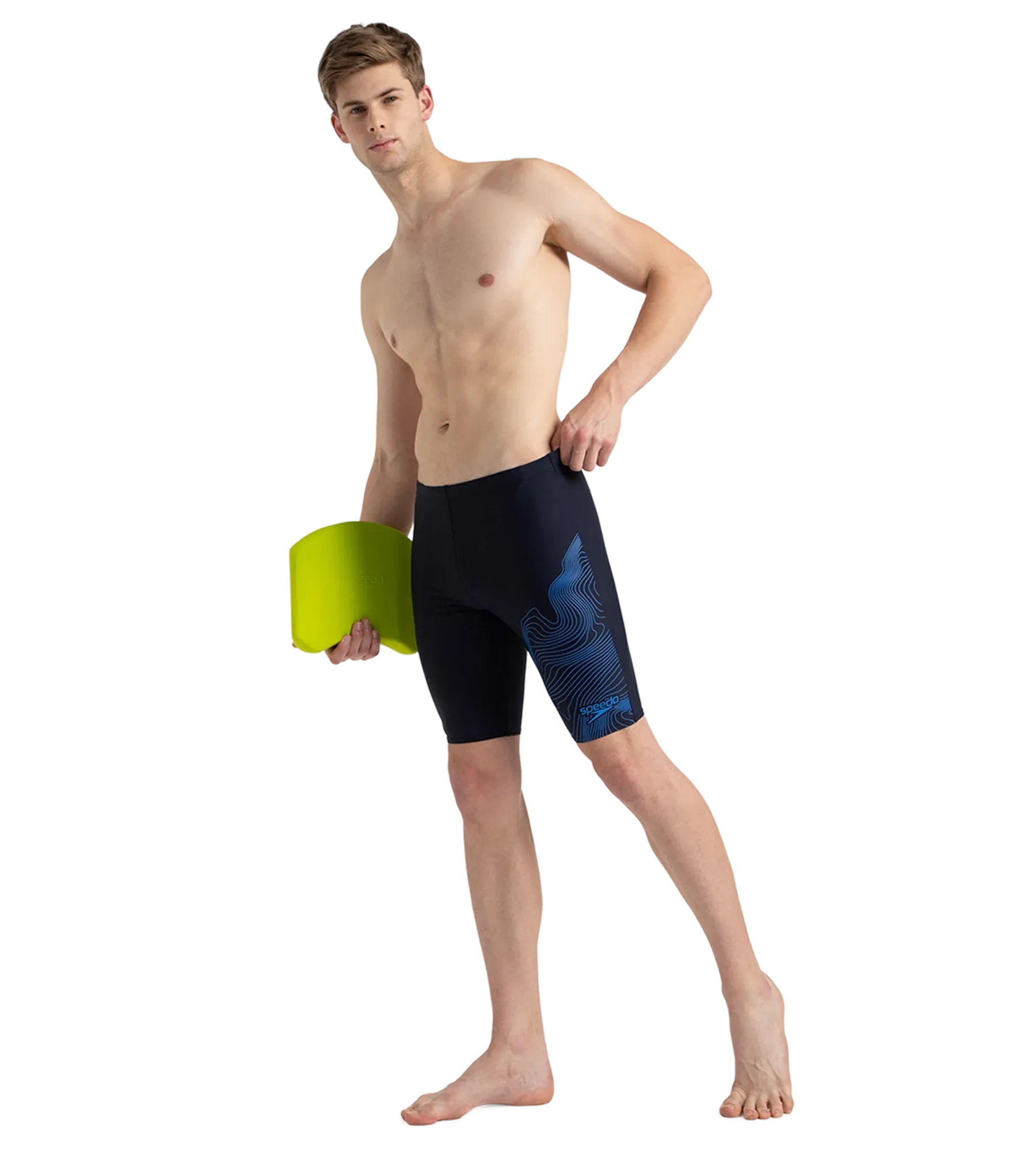 Men's Endurance10 Tide Print Sports Gala Logo Jammer - True Navy & Cobalt Pop - Image 7