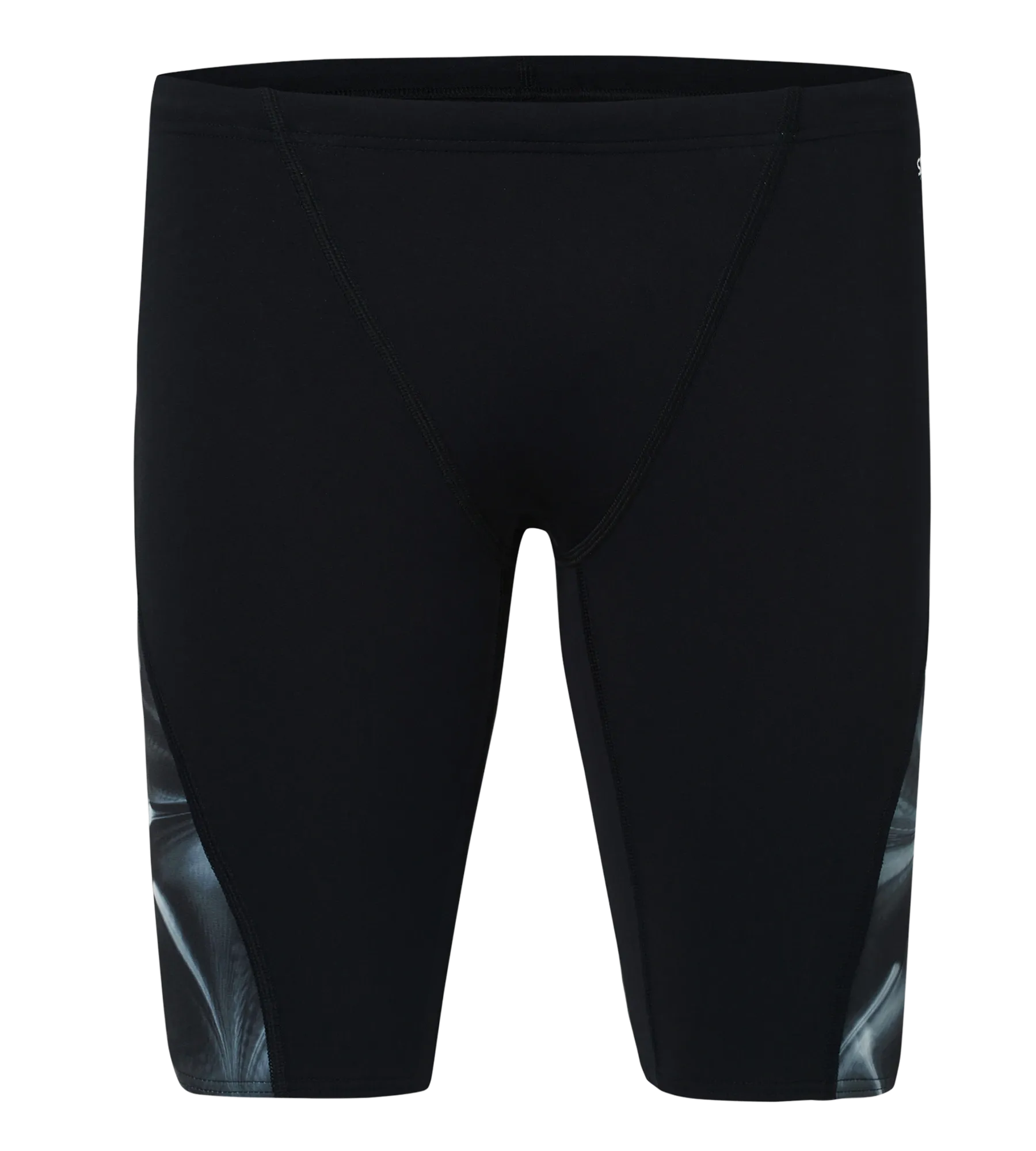 Men's Endurance+ Digital Print V-Cut Jammer - Black & White - Image 10