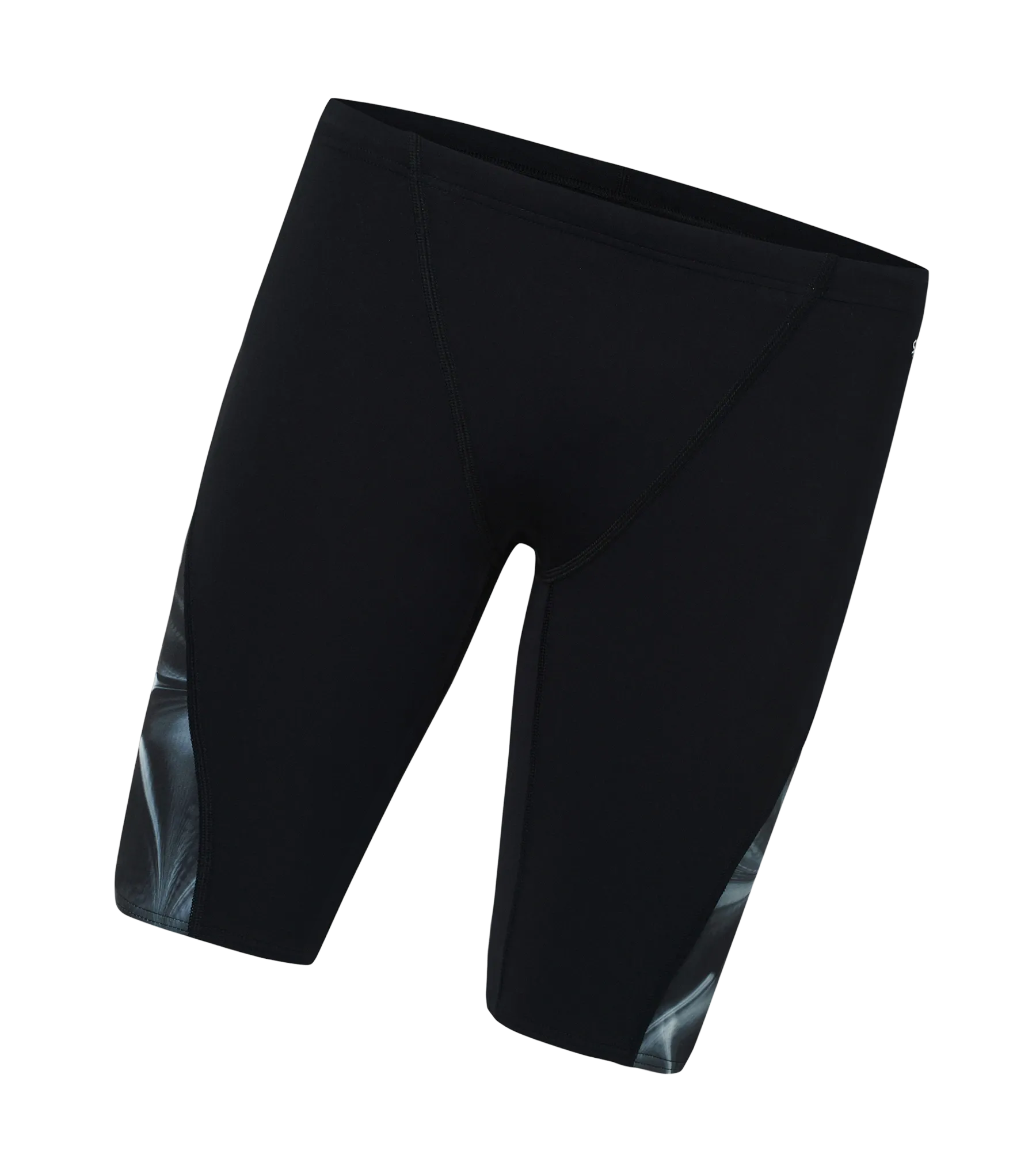 Men's Endurance+ Digital Print V-Cut Jammer - Black & White - Image 11