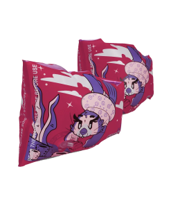 Unisex Aria Sea Otter Print Swim Confidence Armbands For Tot's - Pink & Purple