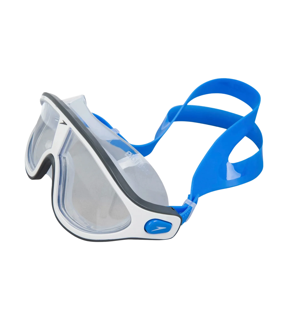 Unisex Adult Rift Clear-Lens Swim Goggles - Bondi Blue & White