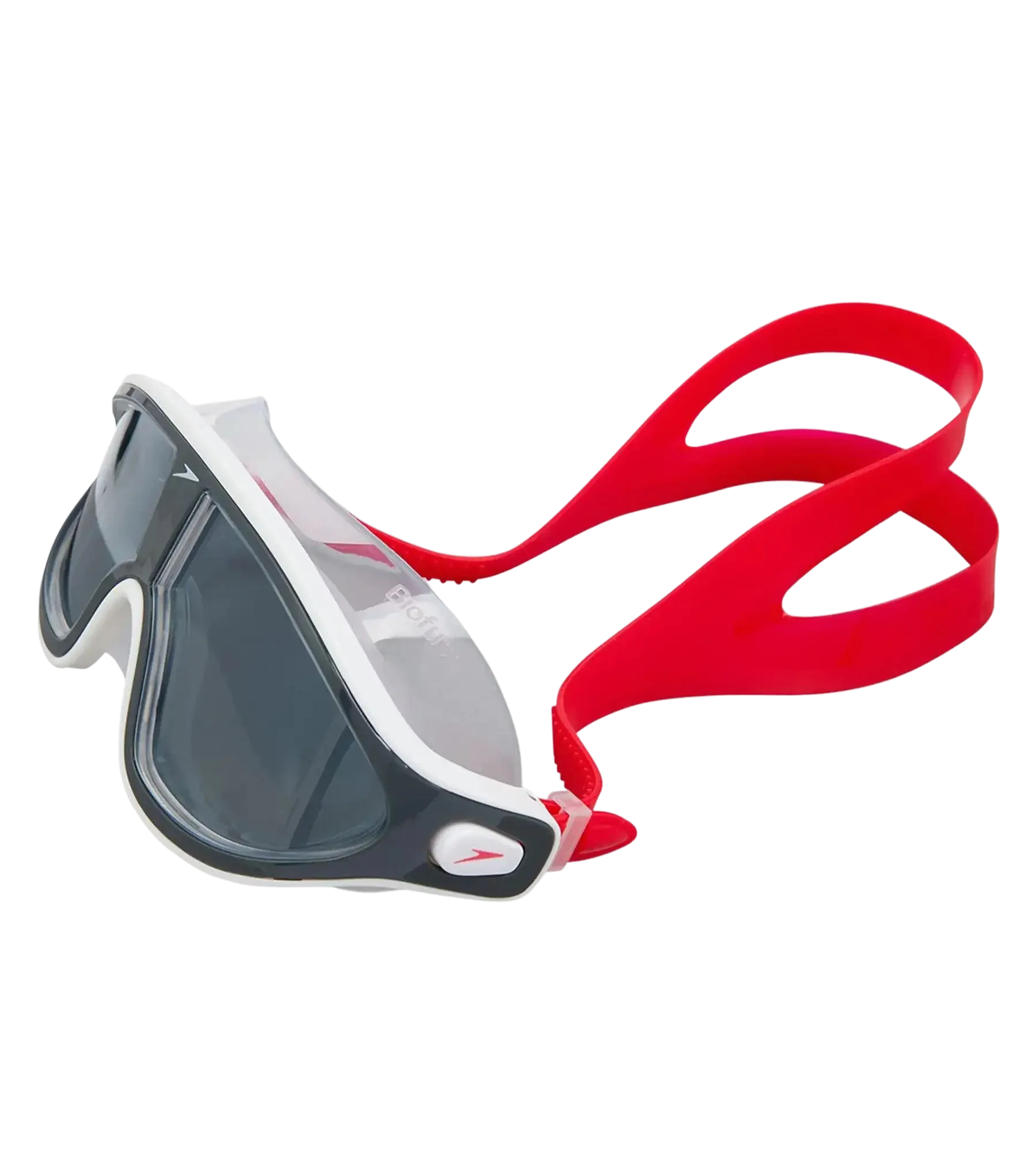 Unisex Adult Rift Smoke-Lens Swim Goggles - Lava Red & Oxid Grey - Image 5