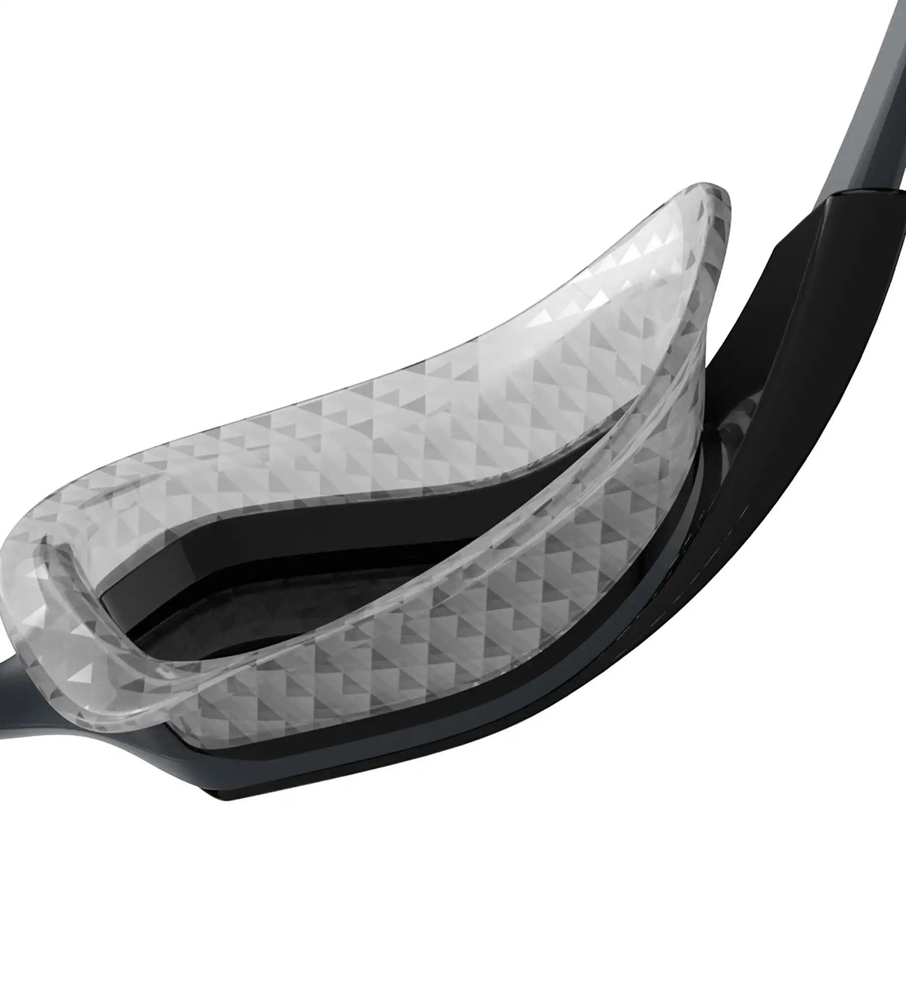 Unisex Adult Aquapulse Pro Mirror-Lens Swim Goggles - Grey & Silver - Image 4