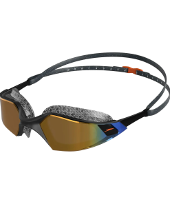 Unisex Adult Aquapulse Pro Mirror Lens Swim Goggles - Black & Gold