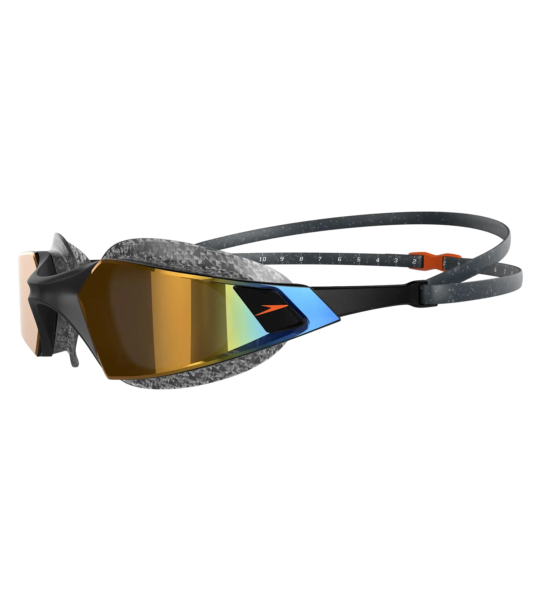 Unisex Adult Aquapulse Pro Mirror Lens Swim Goggles - Black & Gold - Image 4