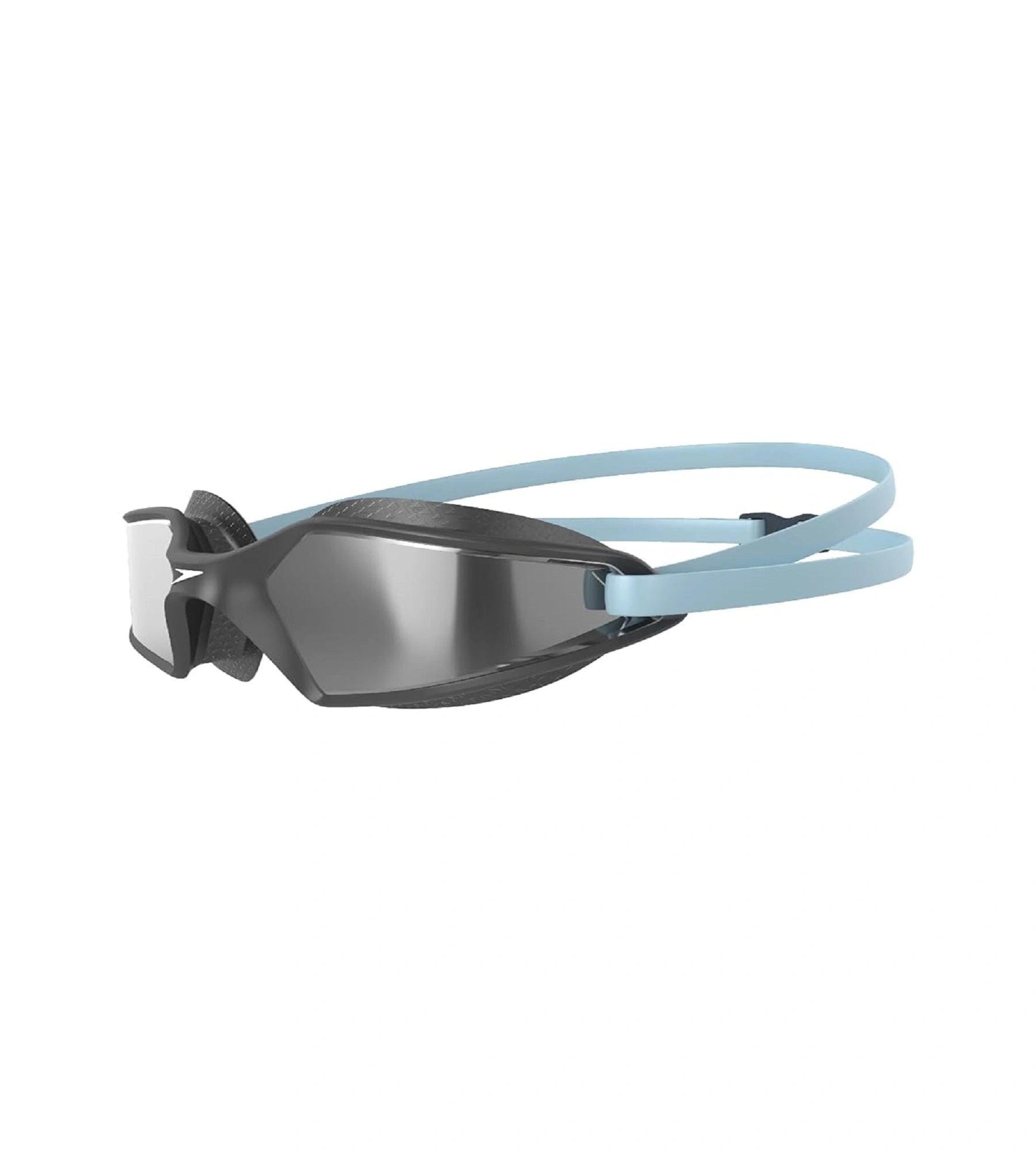 Unisex Adult Hydropulse Mirror-Lens Swim Goggles - Grey & Silver - Image 4