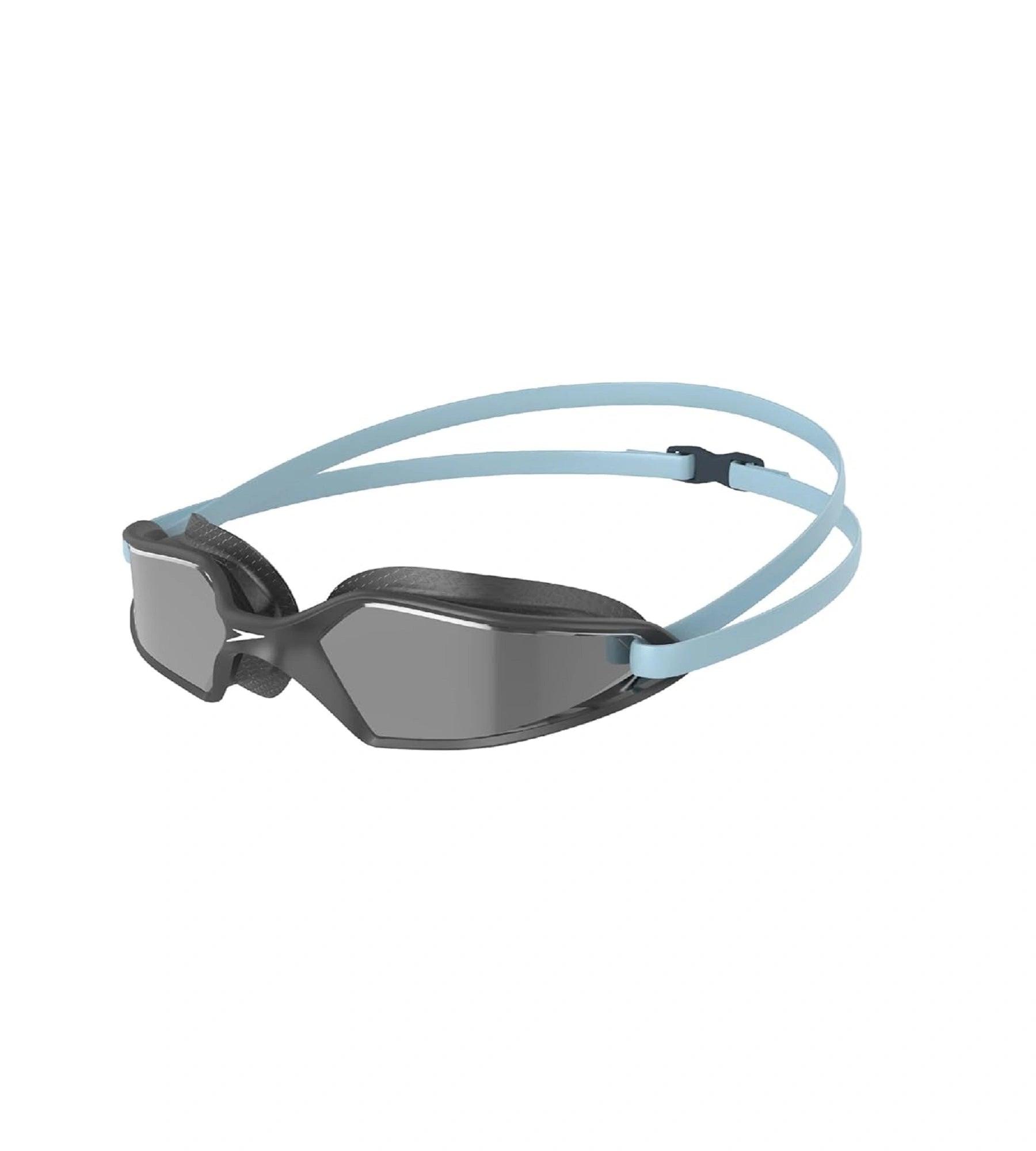 Unisex Adult Hydropulse Mirror-Lens Swim Goggles - Grey & Silver - Image 2