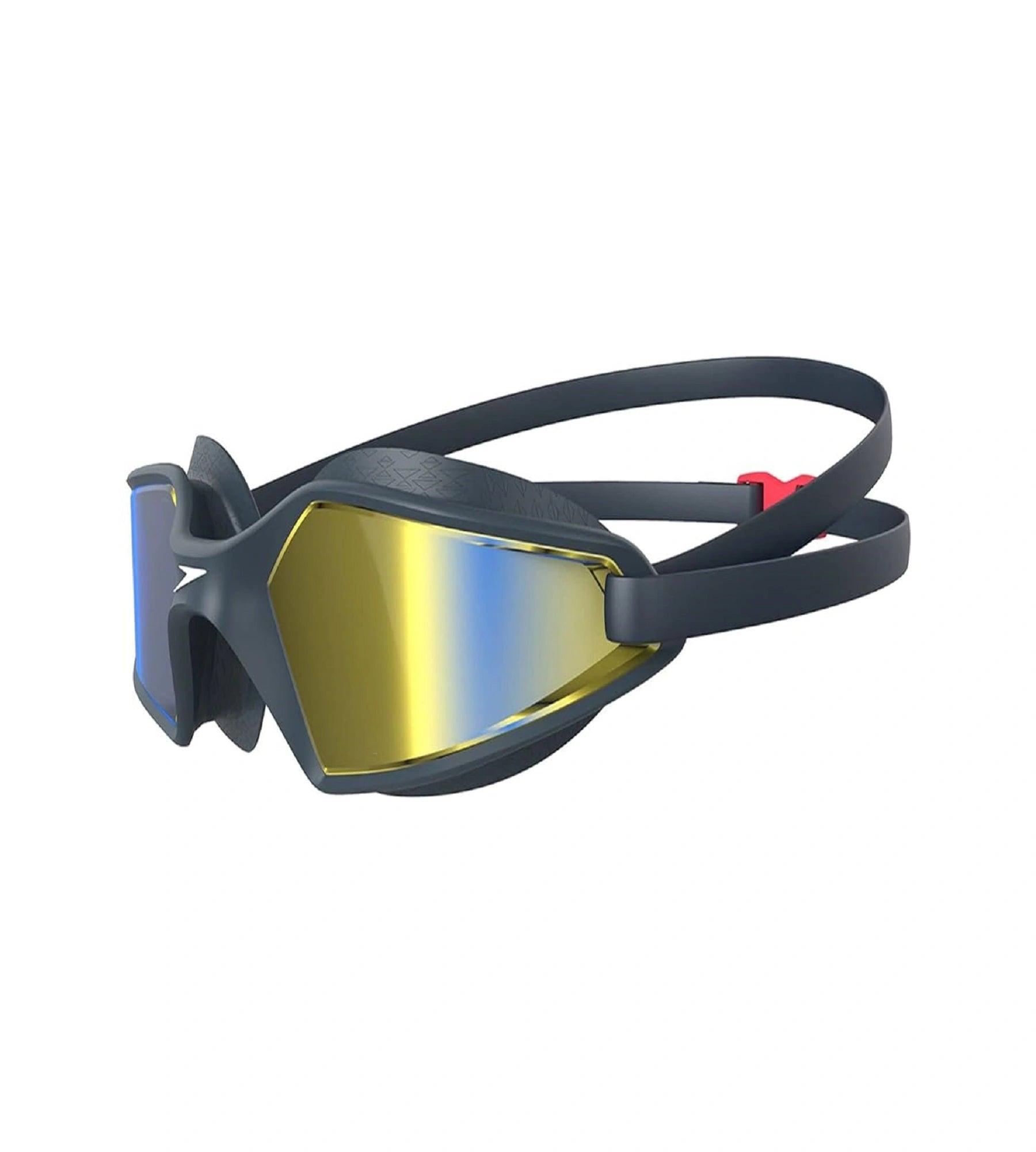 Unisex Adult Hydropulse Mirror-Lens Swim Goggles - Navy & Blue - Image 2