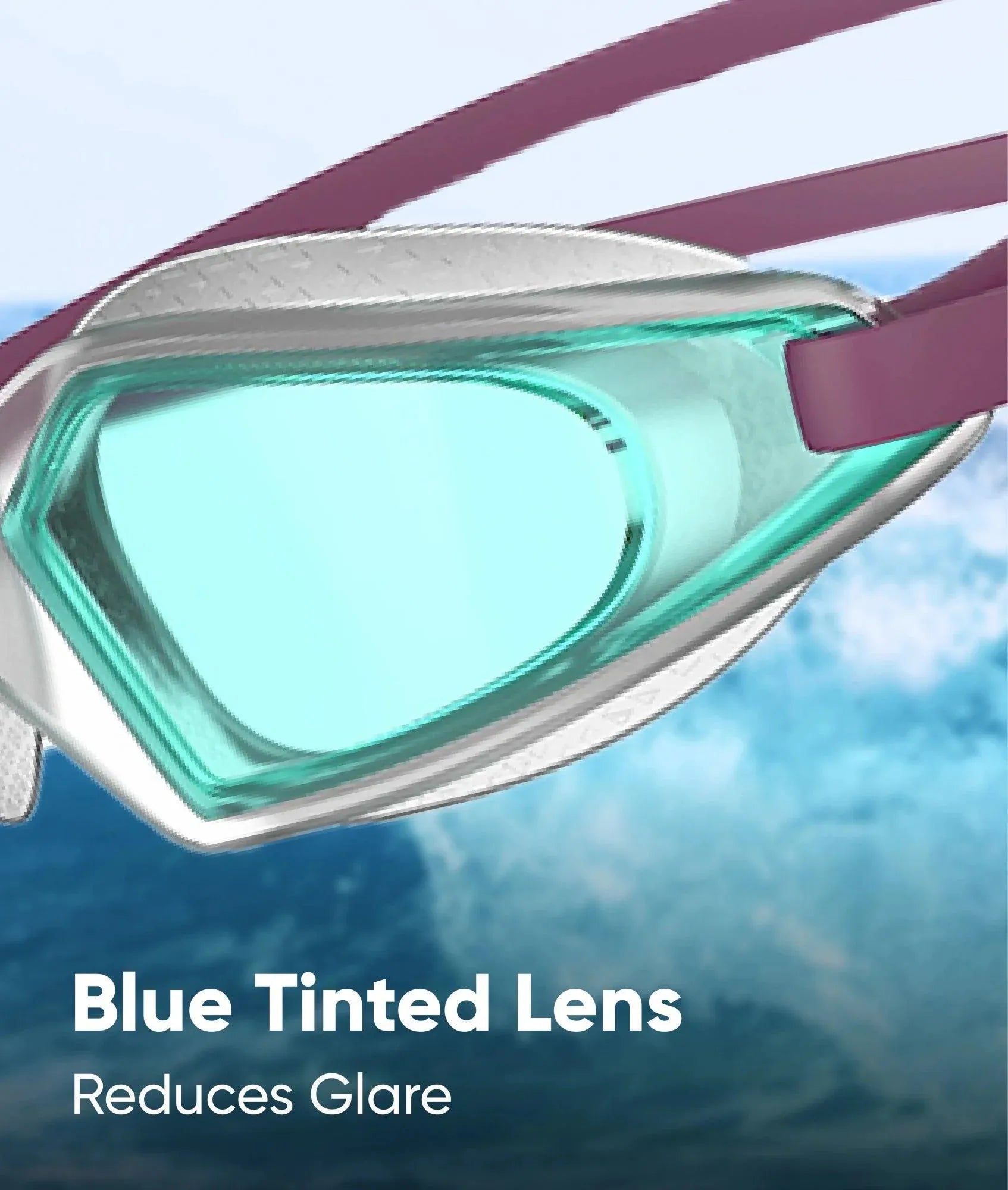 Unisex Kids Hydropulse Tint-Lens Goggles (Age Range - 6-14 Years) - Purple & Blue - Image 4