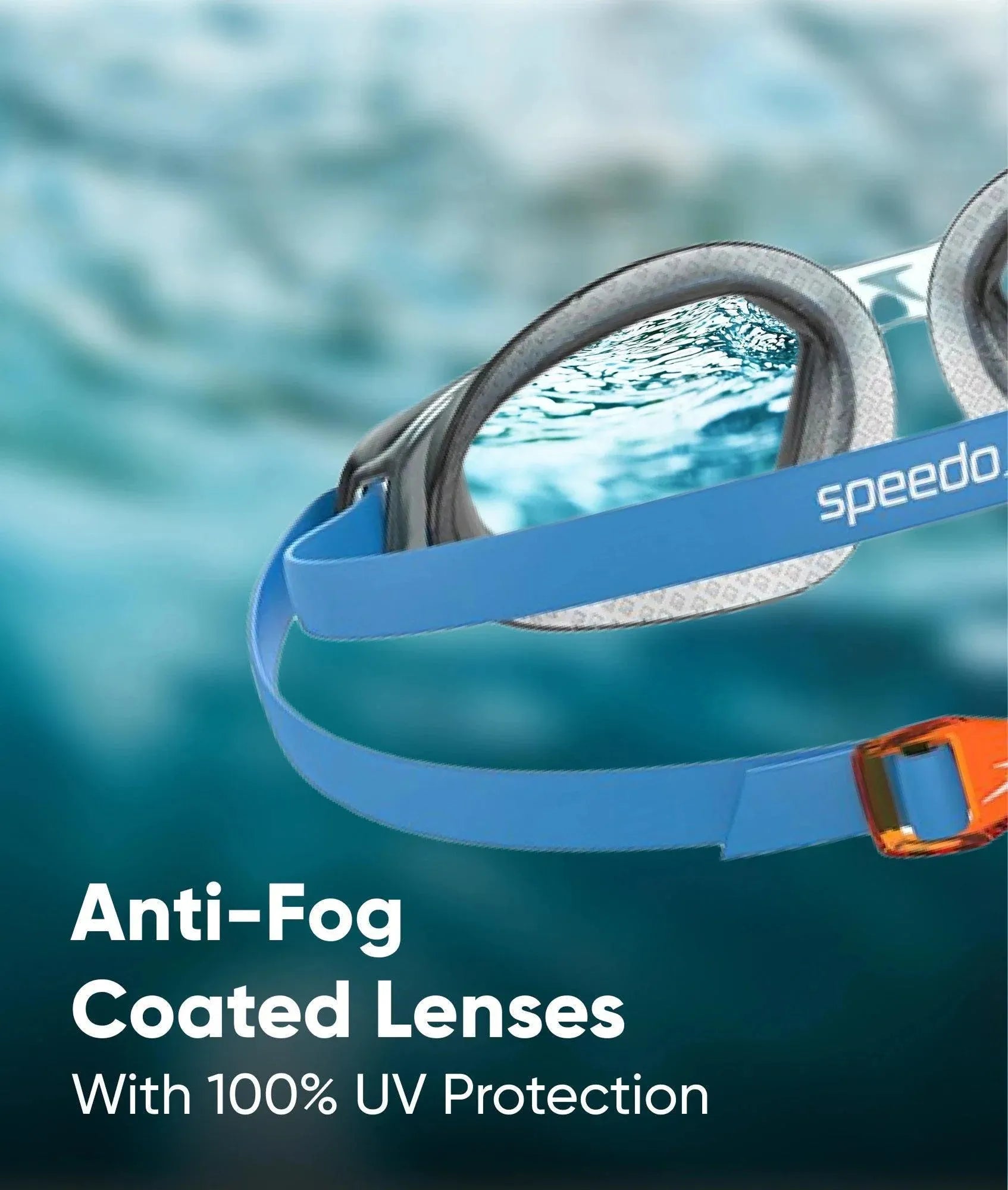Unisex Kids Hydropulse Smoke-Lens Goggles (Age Range - 6-14 Years) - Blue & Smoke - Image 4