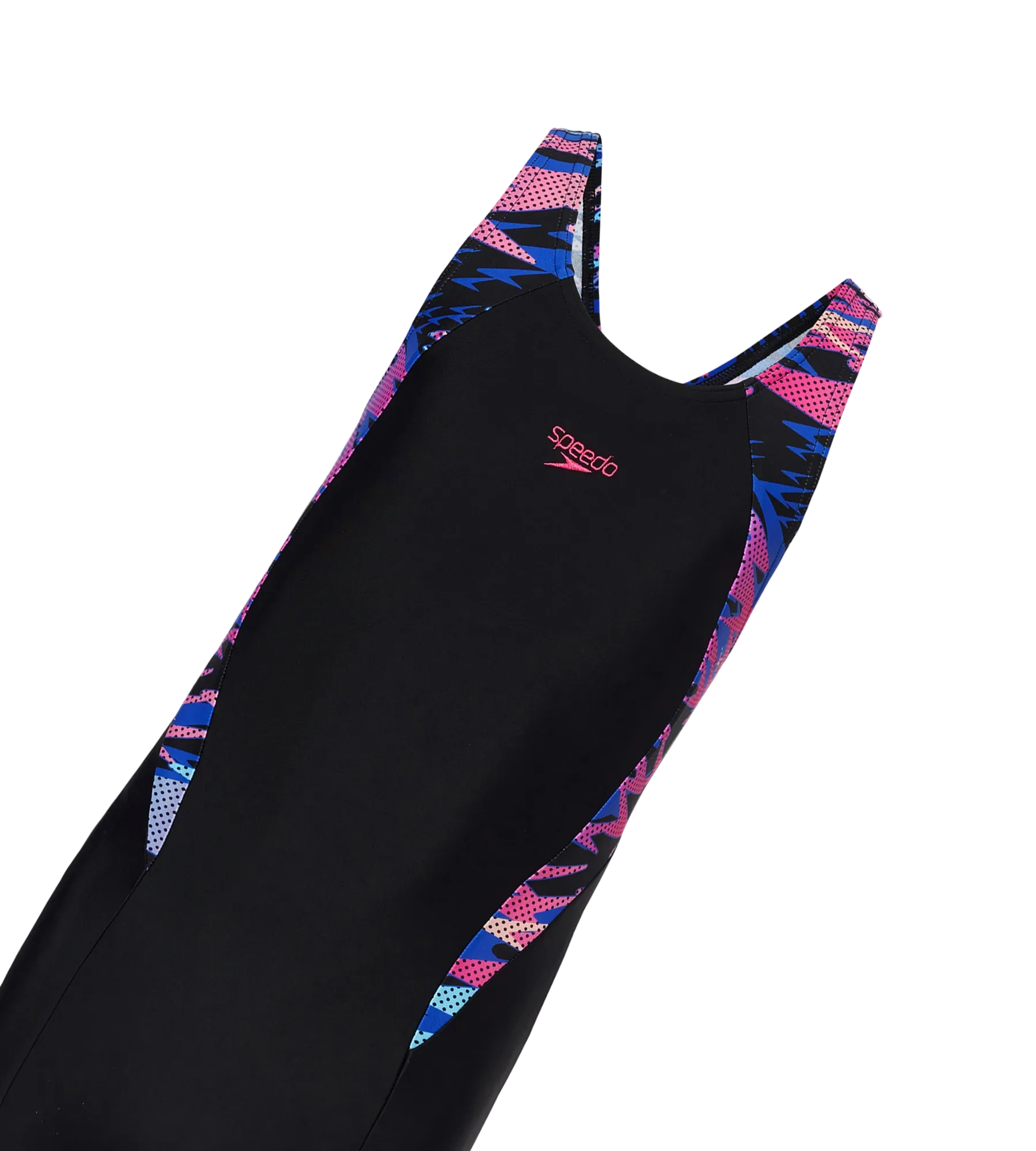 Girl's Endurance10 Hyperboom Print Splice Muscleback Legsuit - Black & Margarita Pink - Image 10
