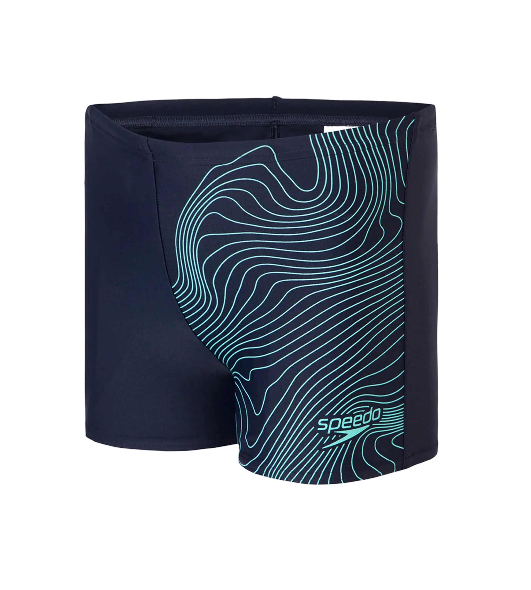 Boy's Endurance10 Tide Print Sports Gala Logo Aquashort - True Navy & Arctic Glass - Image 10