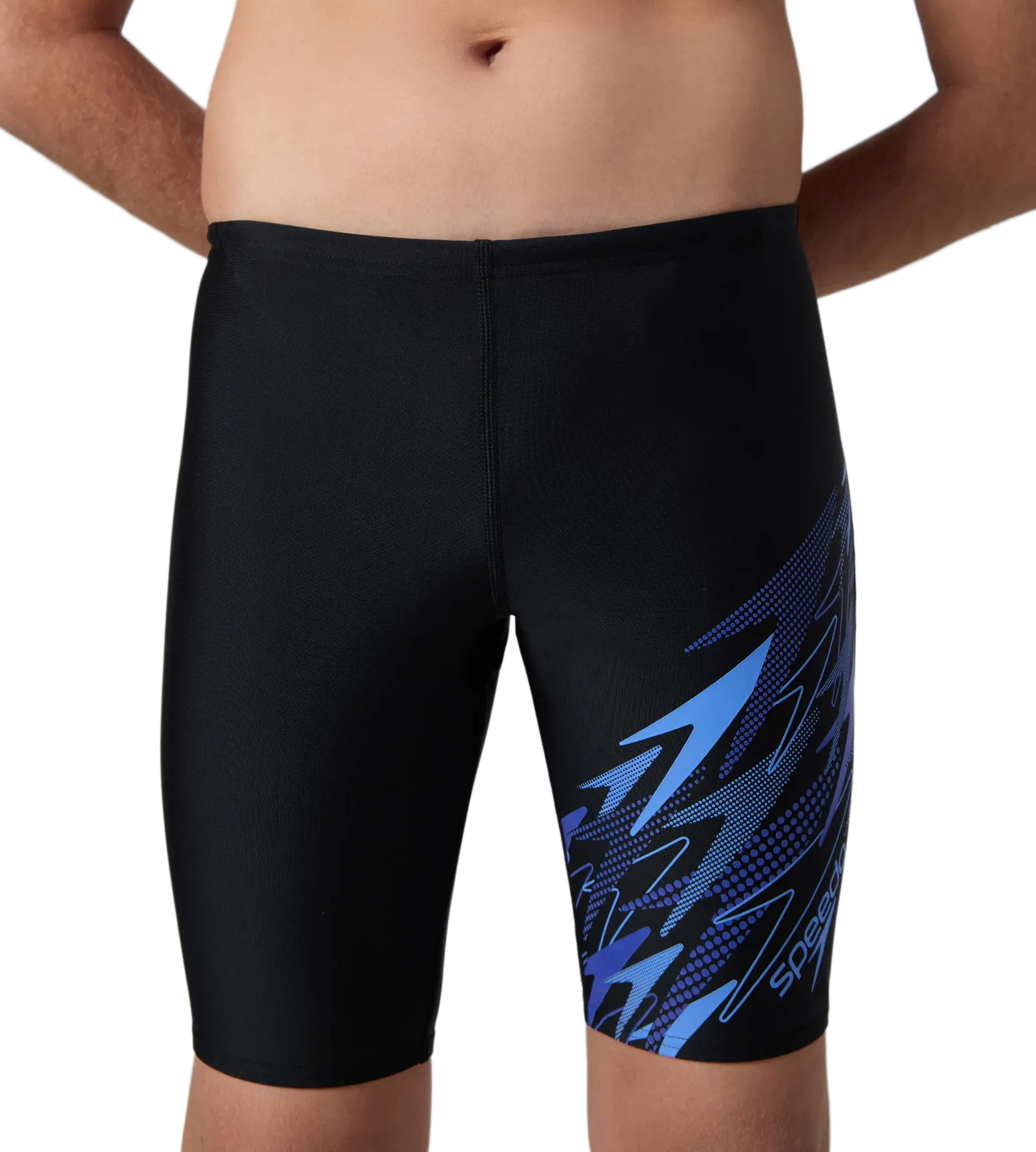 Boy's Endurance10 Medley Gala Logo Jammer - Black. Periwinkle Blue & Deep Saffire - Image 7
