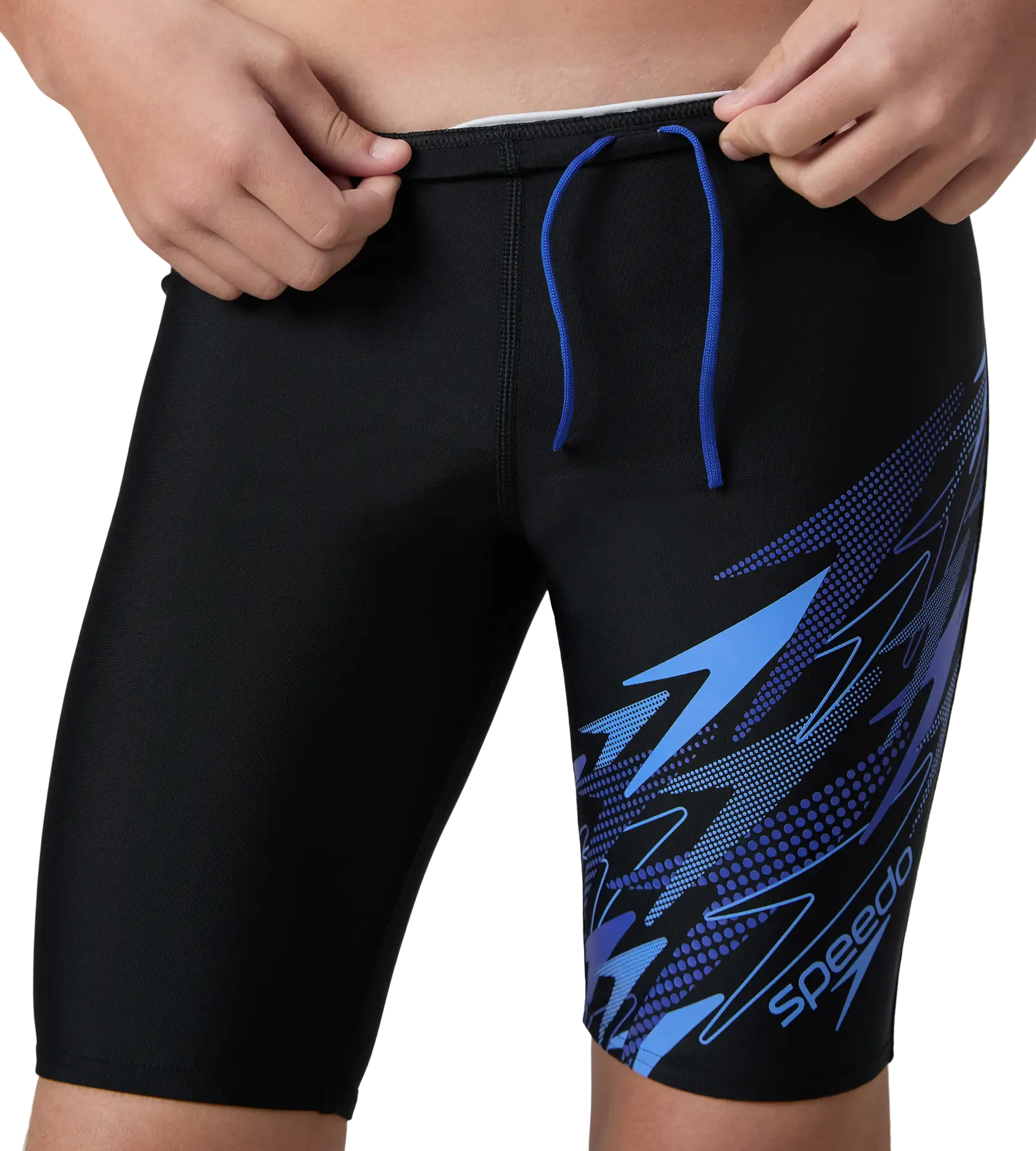 Boy's Endurance10 Medley Gala Logo Jammer - Black. Periwinkle Blue & Deep Saffire - Image 9