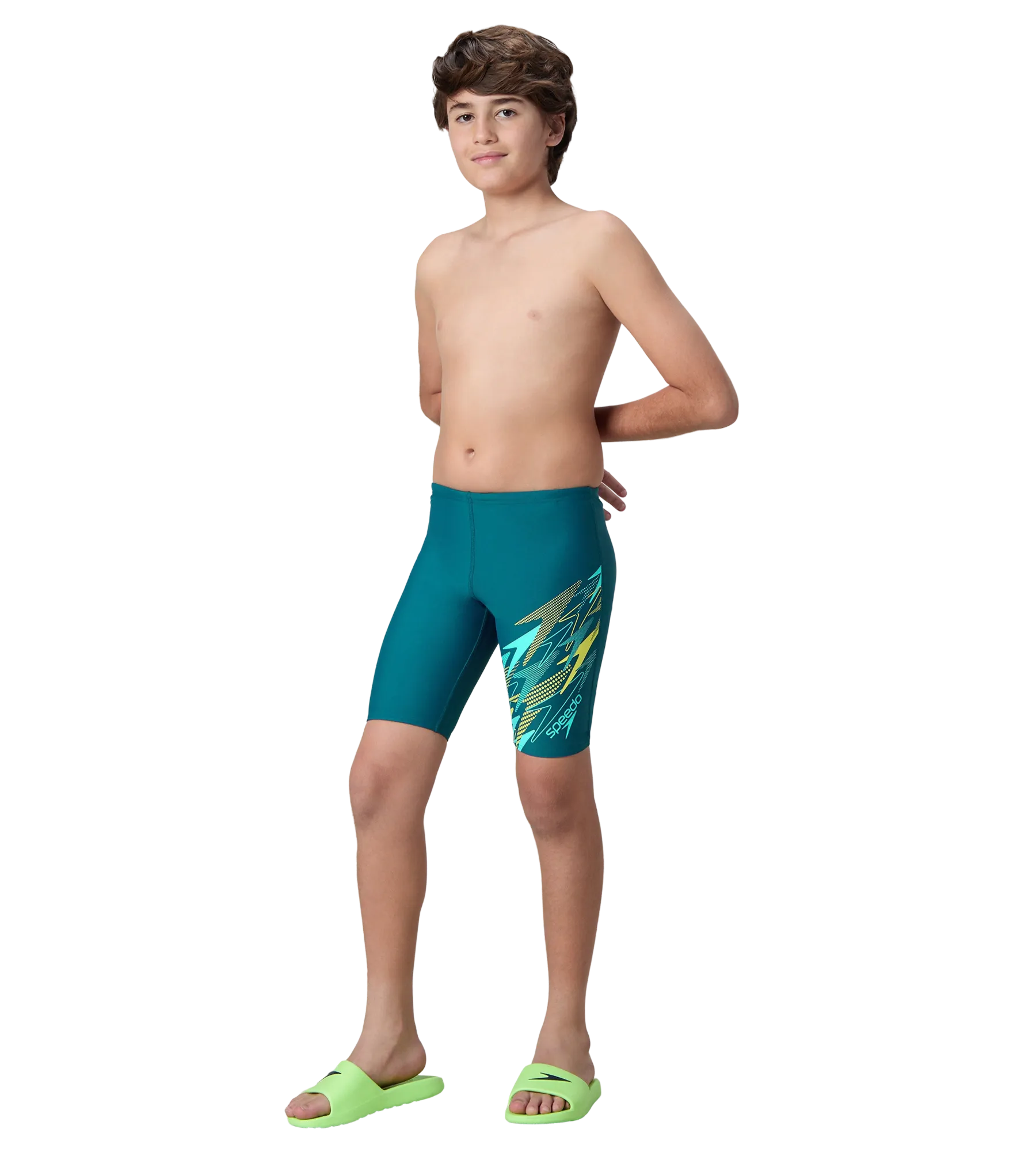 Boy's Endurance10 Medley Gala Logo Jammer - Dark Teal. Arctic Glass & Lemon Drizzle - Image 6