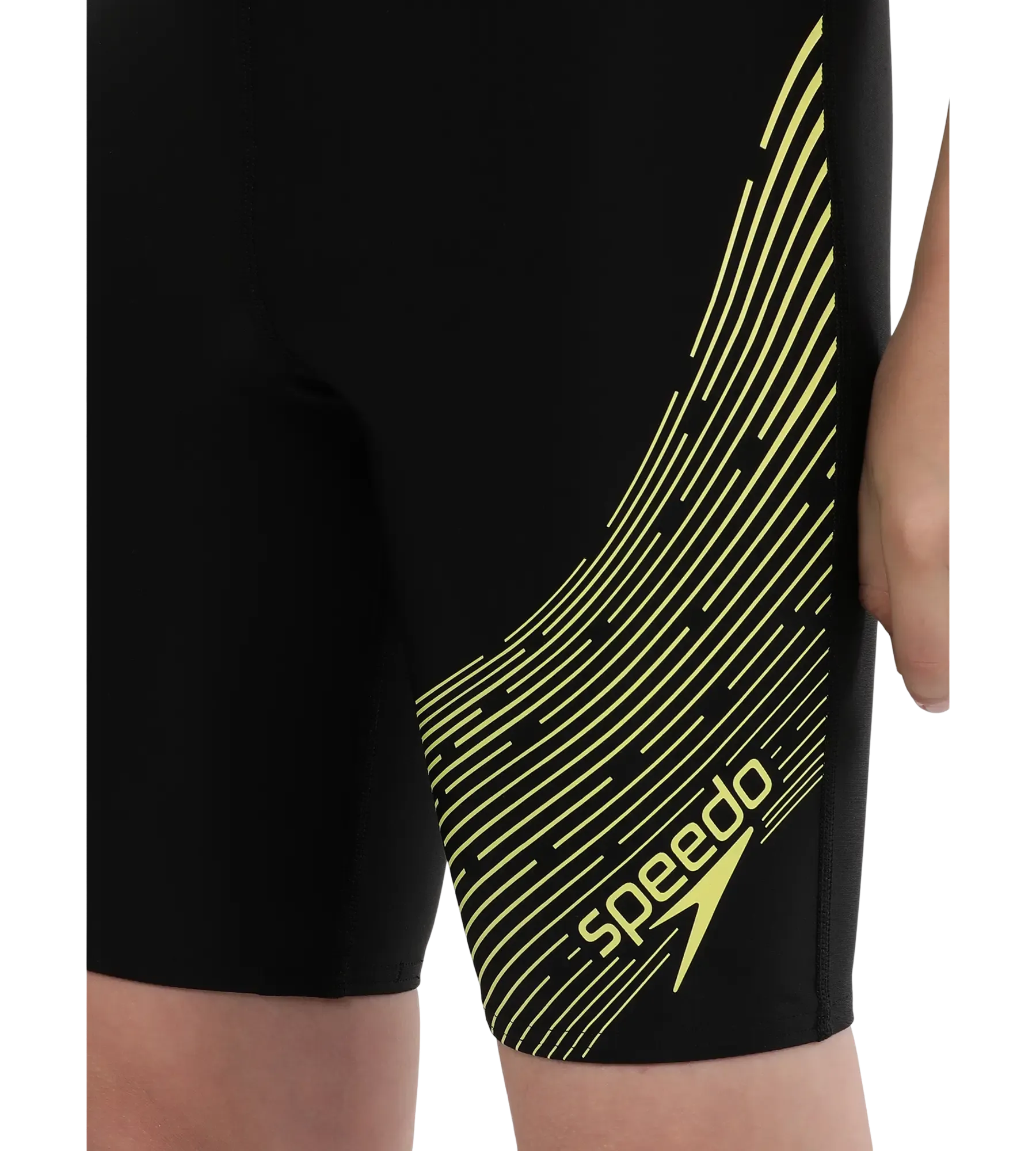 Boy's Endurance 10 Medley Logo Jammer - Black & Lemon Drizzle - Image 6