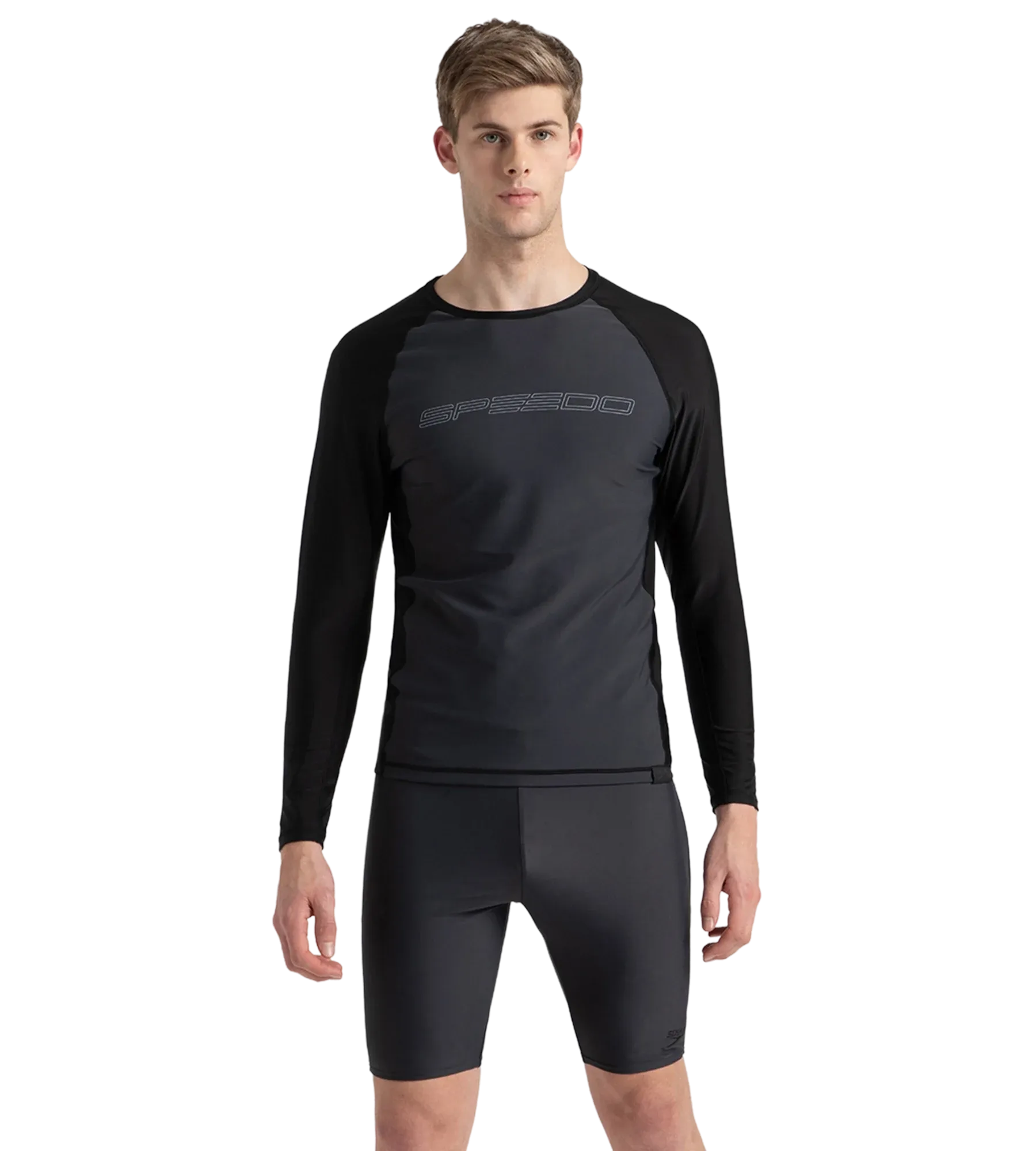 Men's Endurance10 Long Sleeve Suntop - Oxid Grey & Black - Image 2