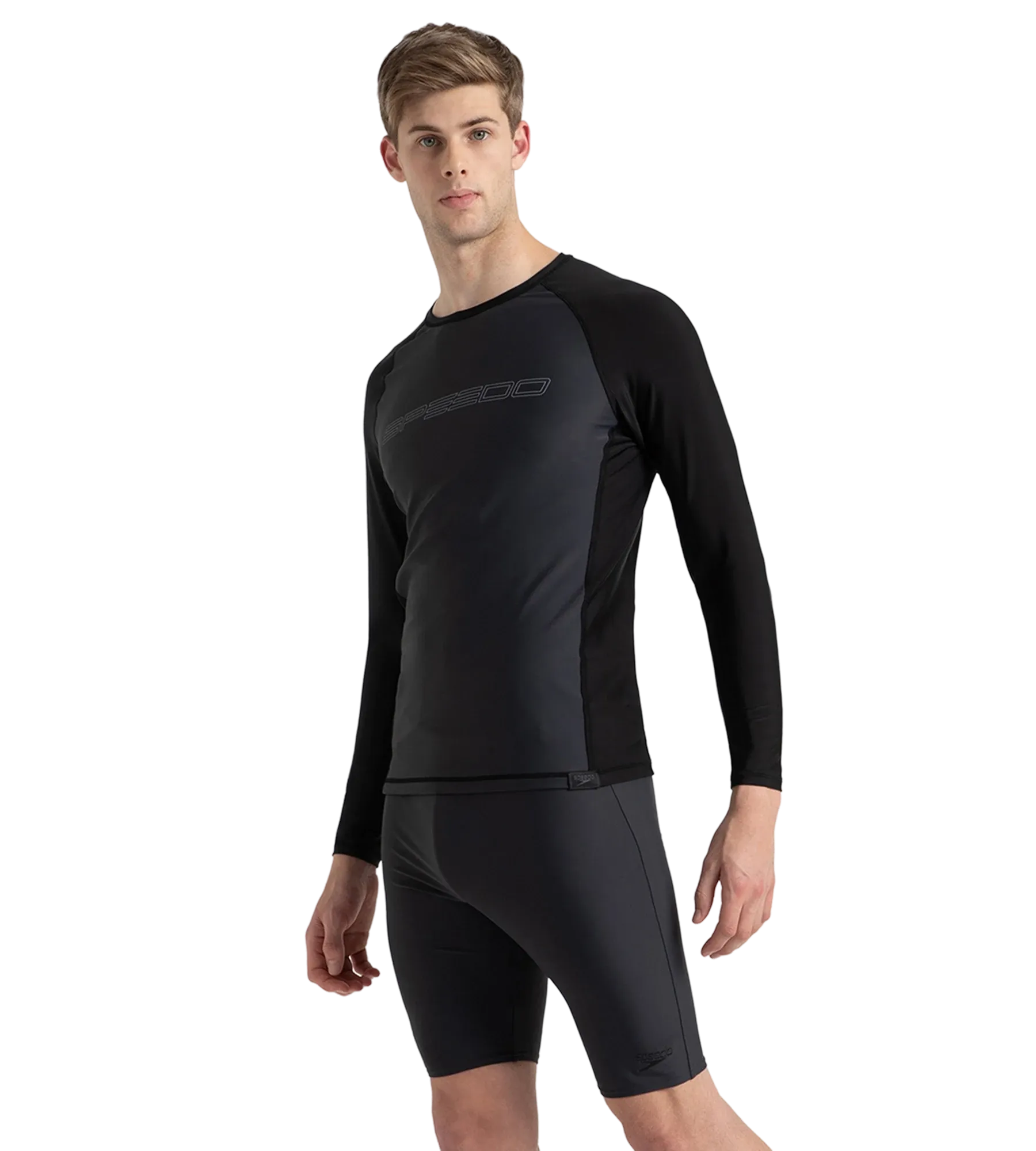 Men's Endurance10 Long Sleeve Suntop - Oxid Grey & Black - Image 3