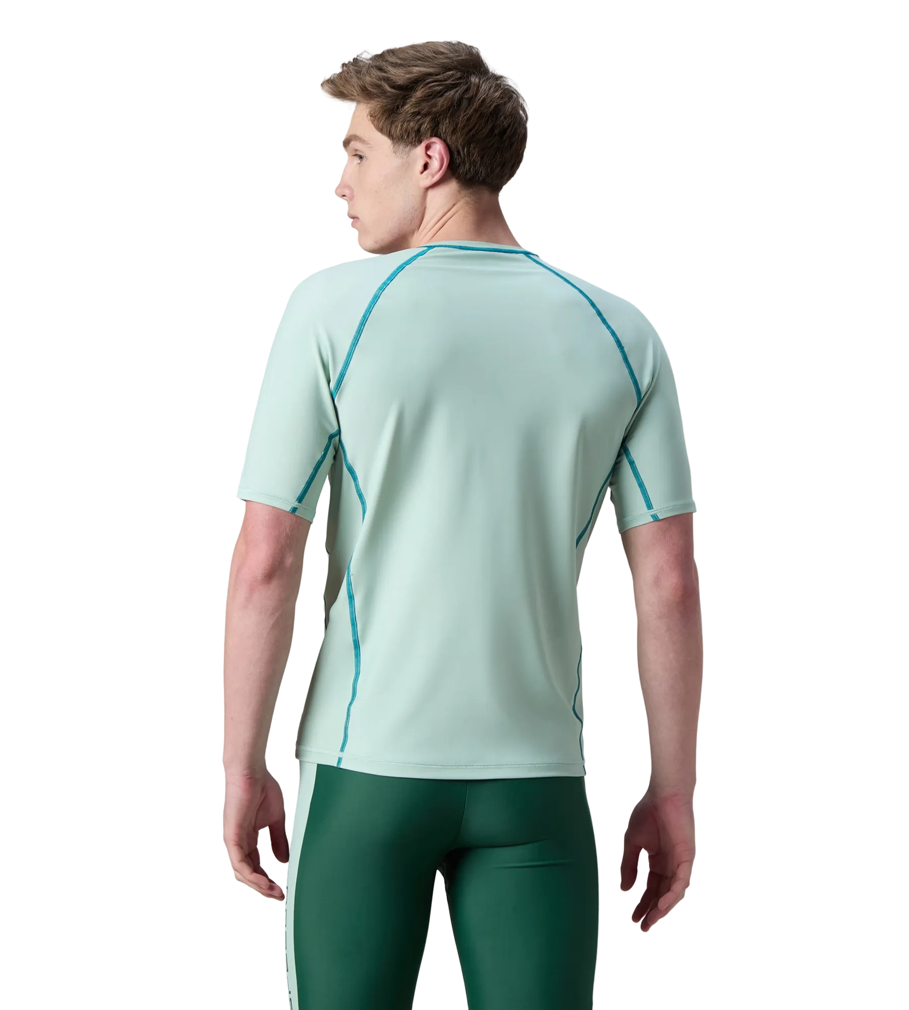 Men's Endurabrite Short Sleeve Suntop - Pale Adventure & Kai Green - Image 5