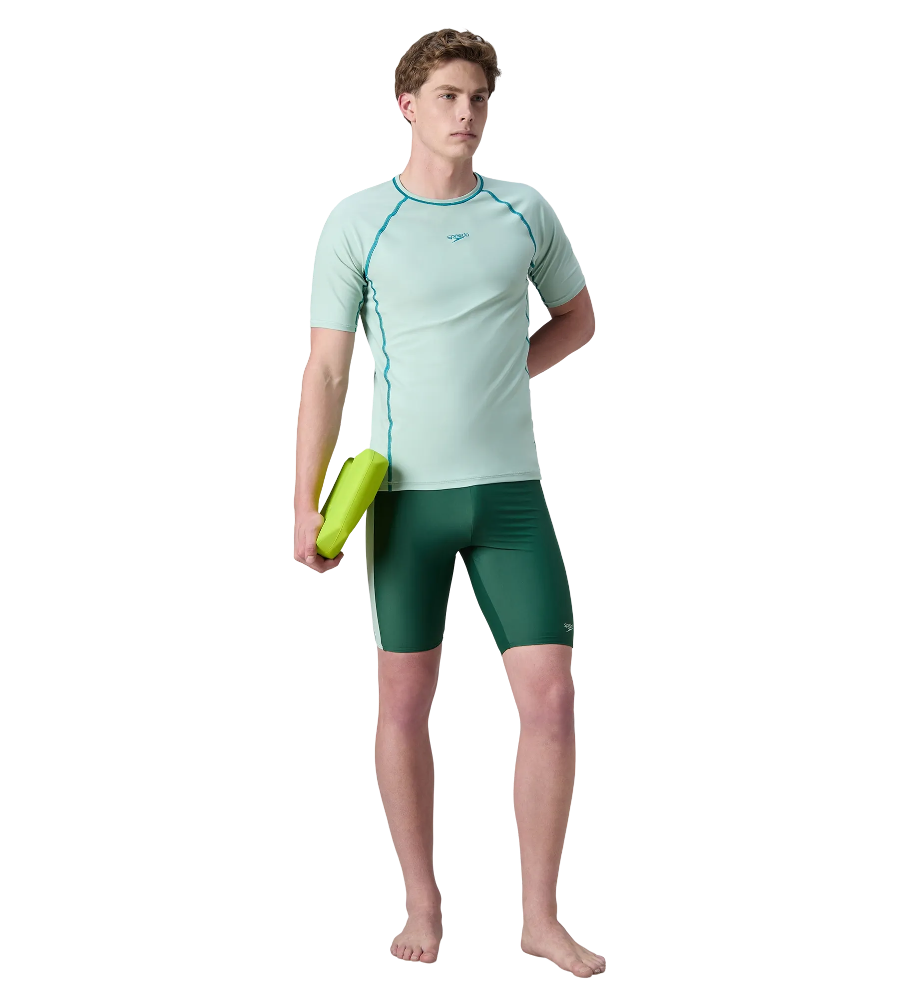 Men's Endurabrite Short Sleeve Suntop - Pale Adventure & Kai Green - Image 6