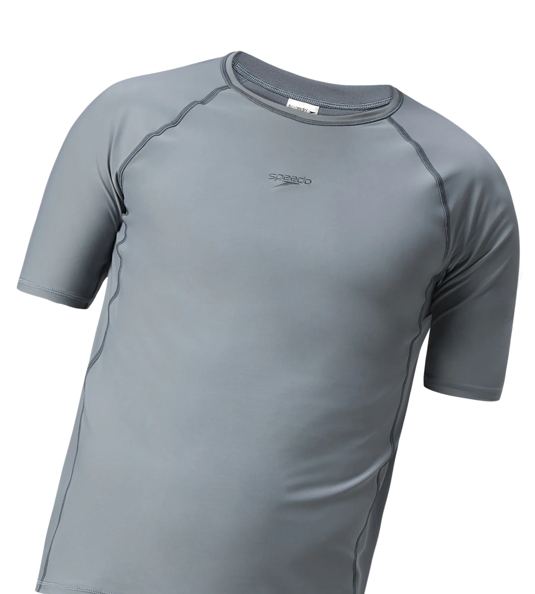 Men's Enduraflex Short Sleeve Suntop - Coin Grey & Electric Lime - Image 11