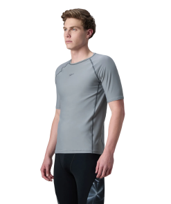 Men's Enduraflex Short Sleeve Suntop - Coin Grey & Electric Lime