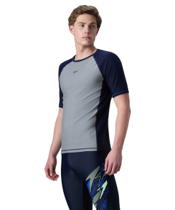 Men's Enduraflex Short Sleeve Suntop - Coin Grey & True Navy