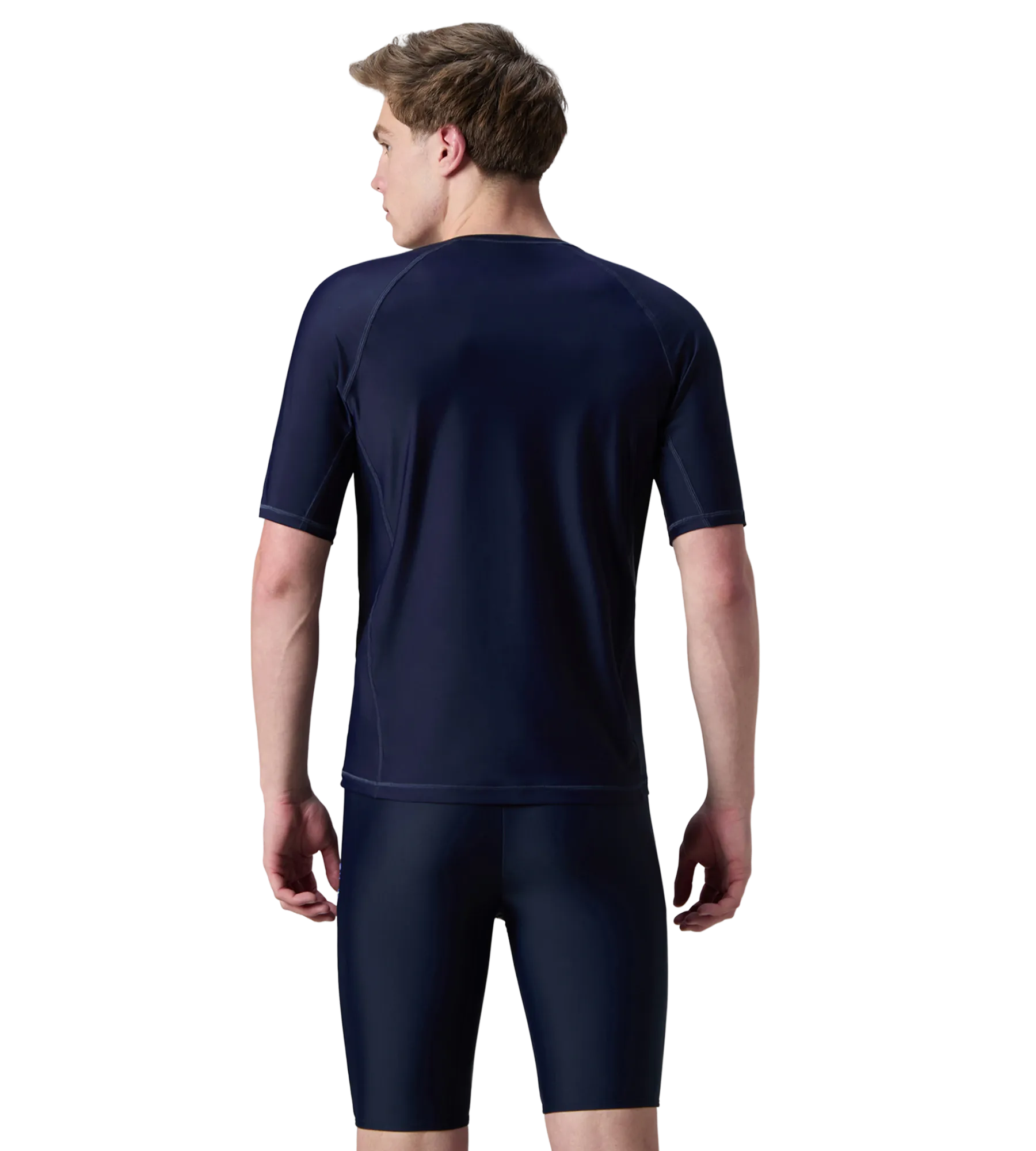 Men's Enduraflex Short Sleeve Suntop - Coin Grey & True Navy - Image 5