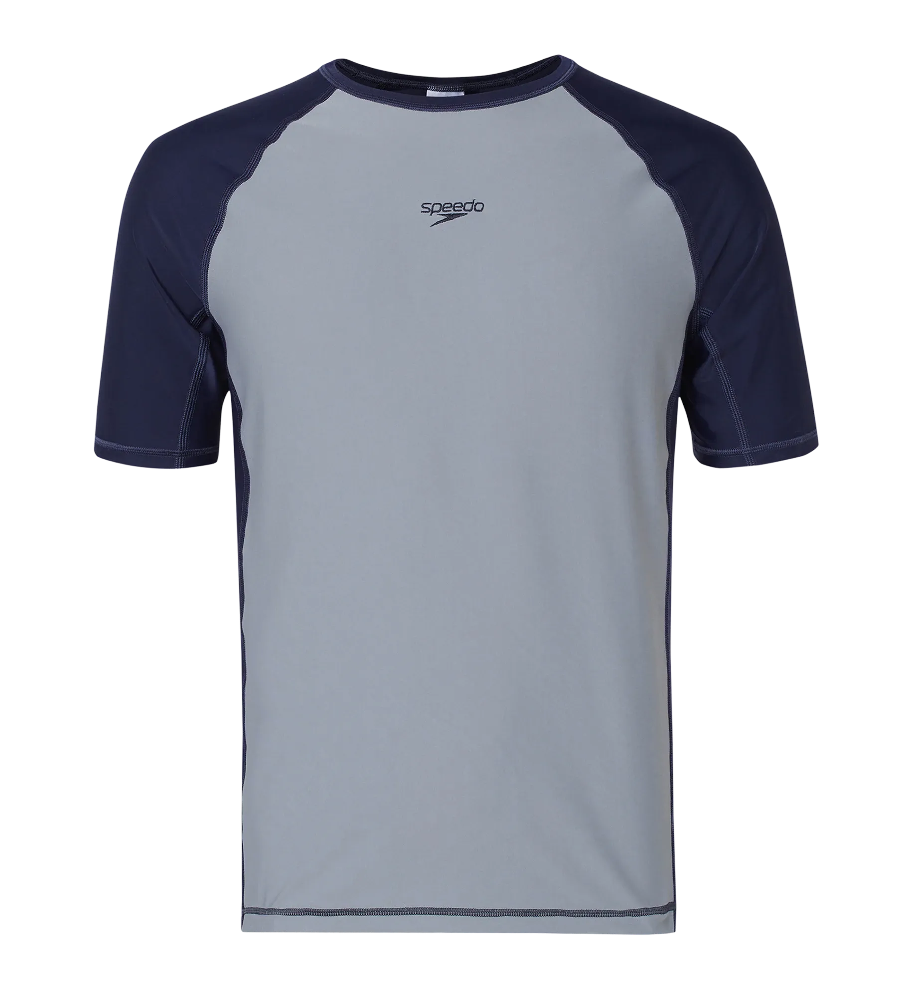 Men's Enduraflex Short Sleeve Suntop - Coin Grey & True Navy - Image 8
