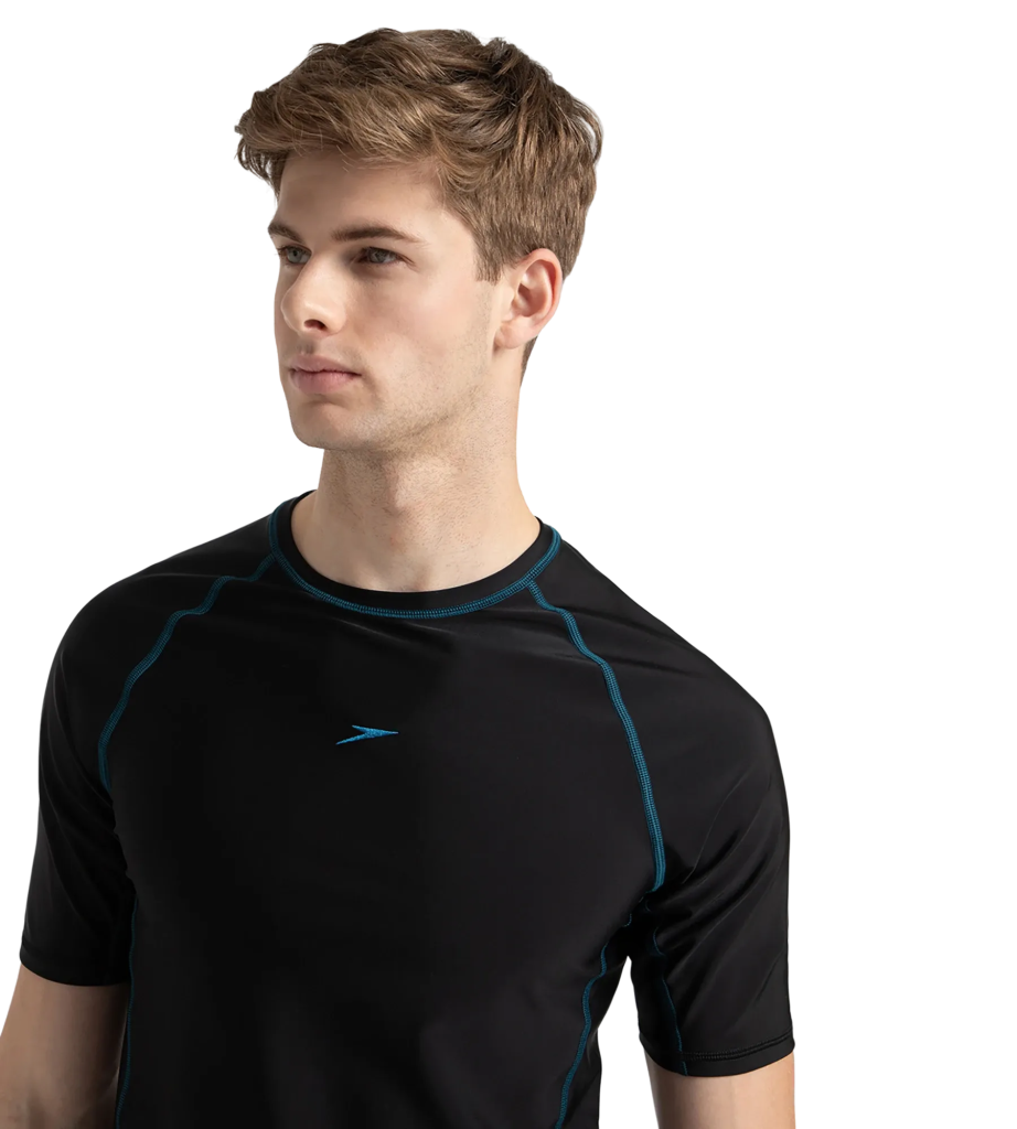 Men's Endurance 10 Short Sleeve Suntop - Black & Darkteal