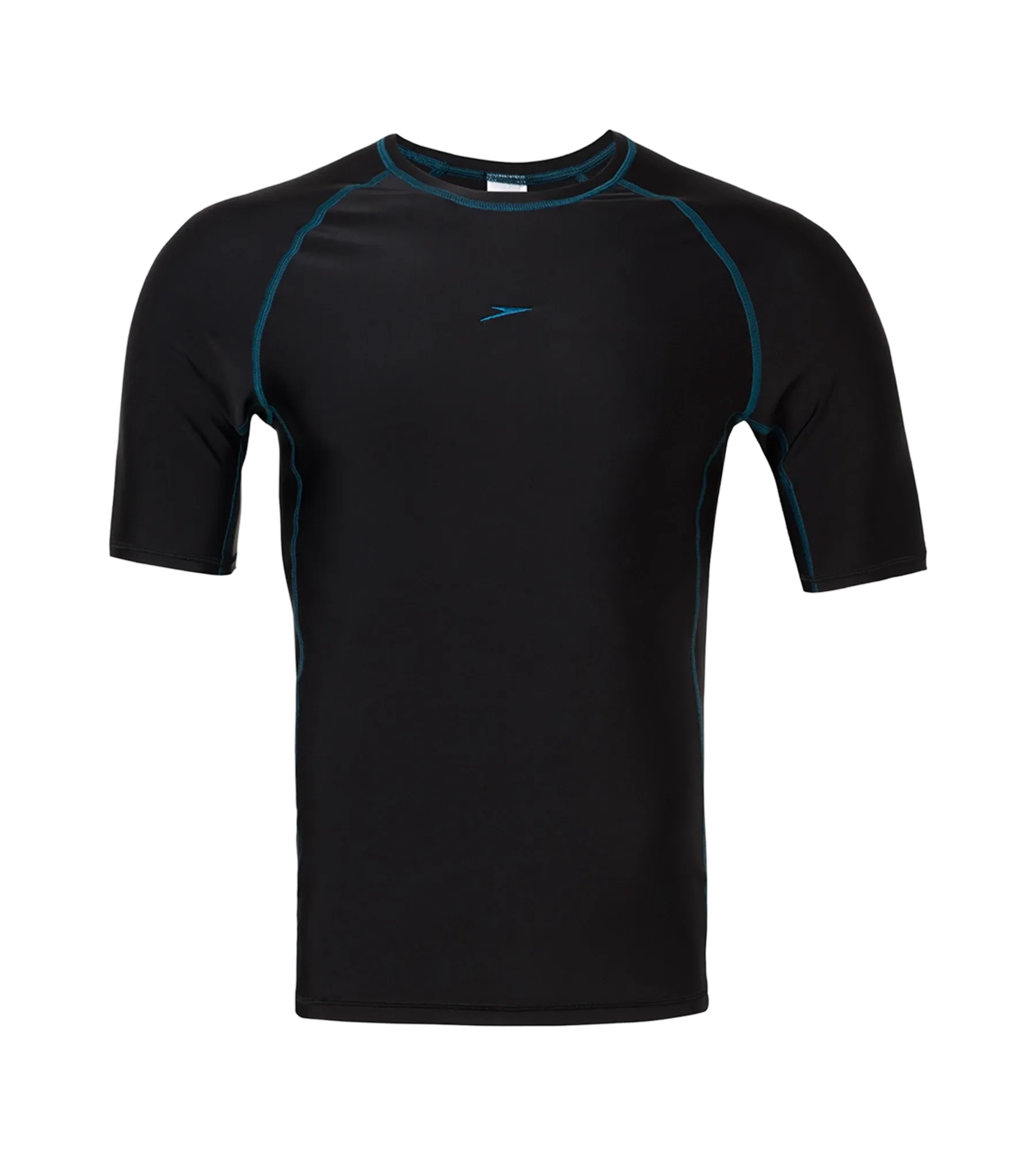Men's Endurance 10 Short Sleeve Suntop - Black & Darkteal - Image 11