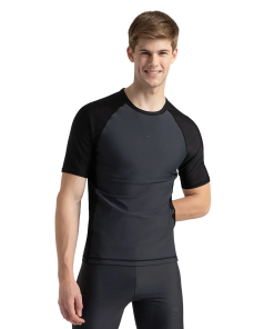 Men's Endurance 10 Short Sleeve Suntop - Oxid Grey & Black