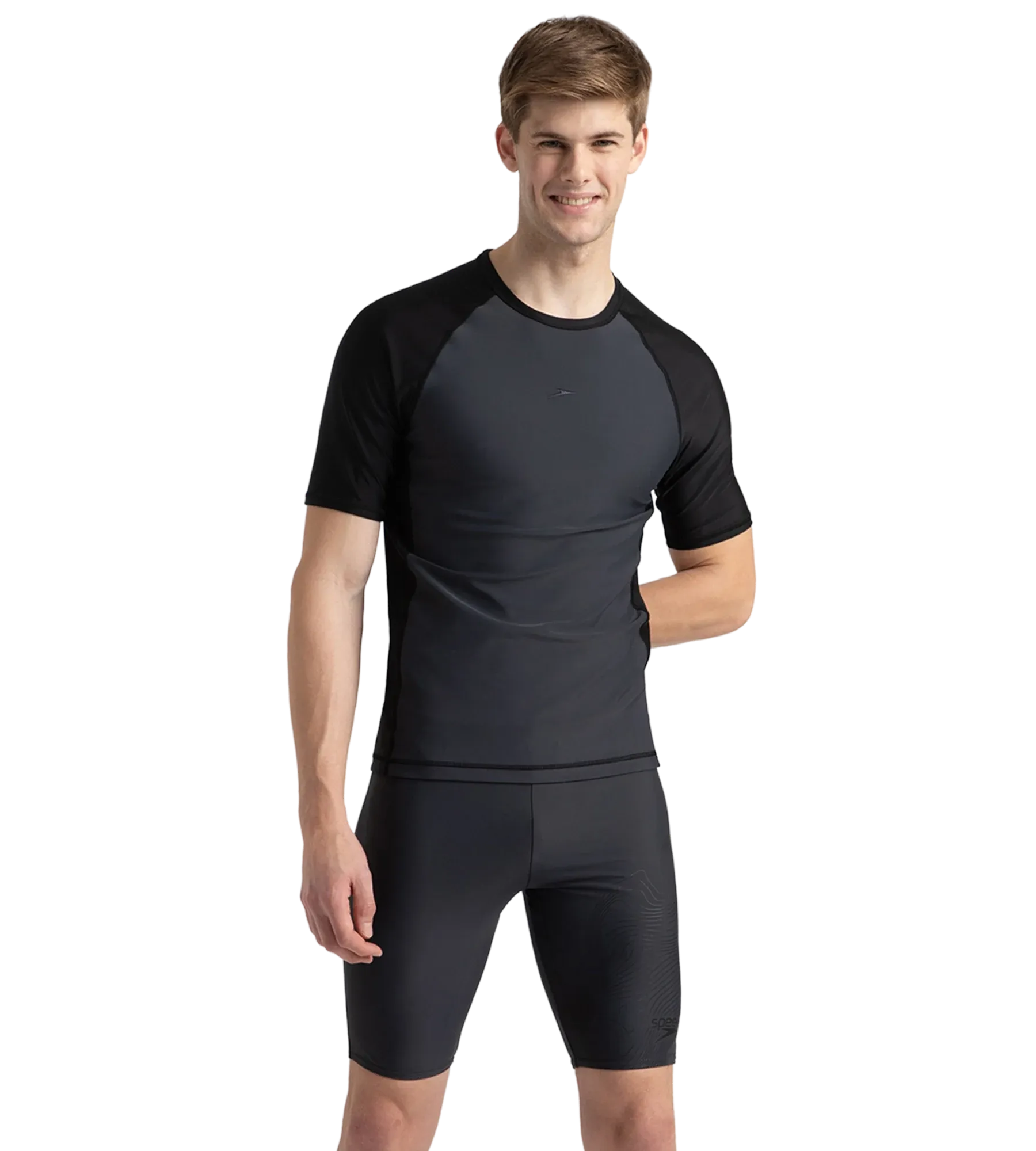 Men's Endurance 10 Short Sleeve Suntop - Oxid Grey & Black - Image 2
