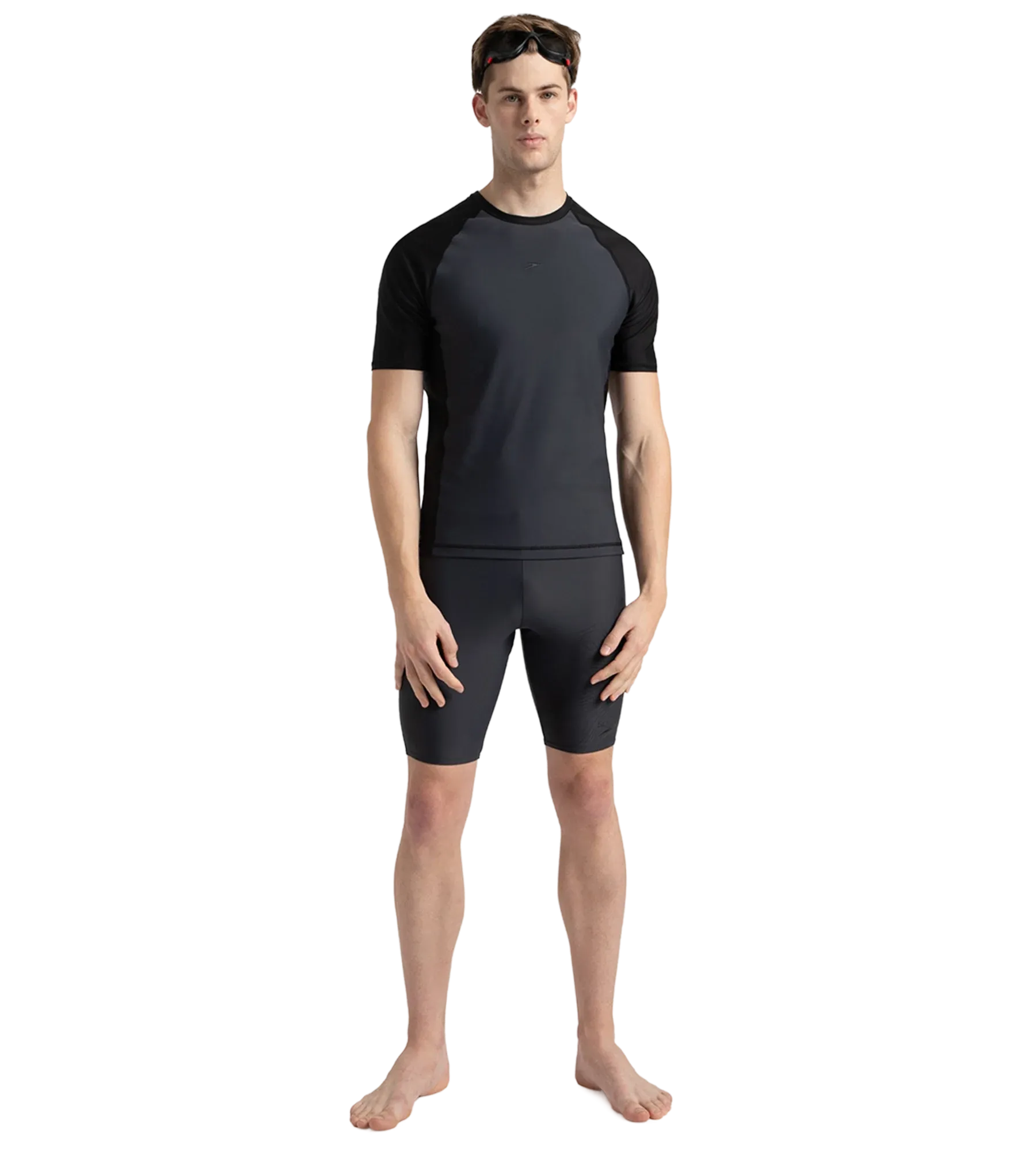 Men's Endurance 10 Short Sleeve Suntop - Oxid Grey & Black - Image 7