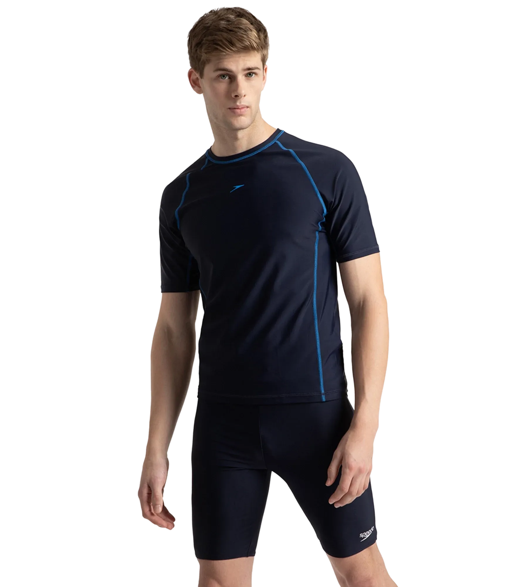 Men's Endurance10 Short Sleeve Suntop - True Navy & Turkish Sea - Image 3