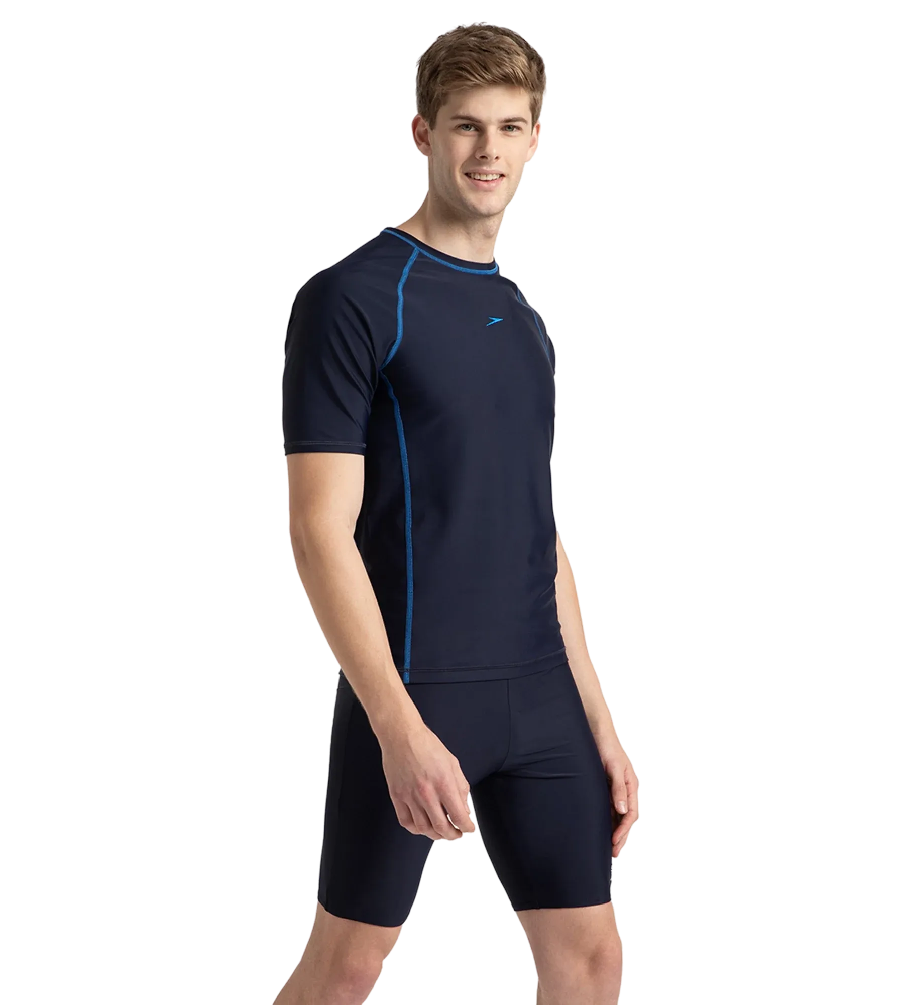 Men's Endurance10 Short Sleeve Suntop - True Navy & Turkish Sea - Image 4