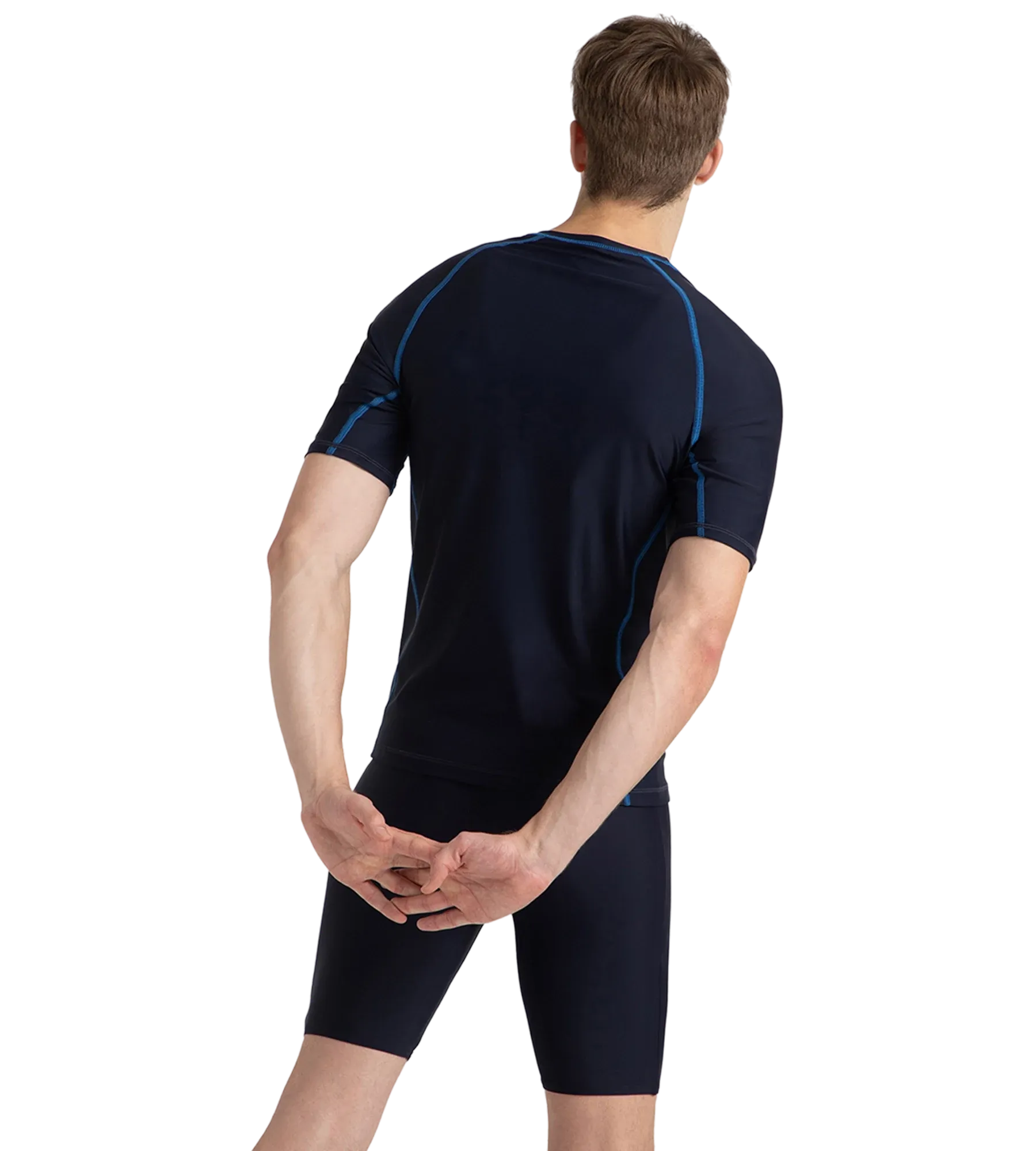 Men's Endurance10 Short Sleeve Suntop - True Navy & Turkish Sea - Image 5