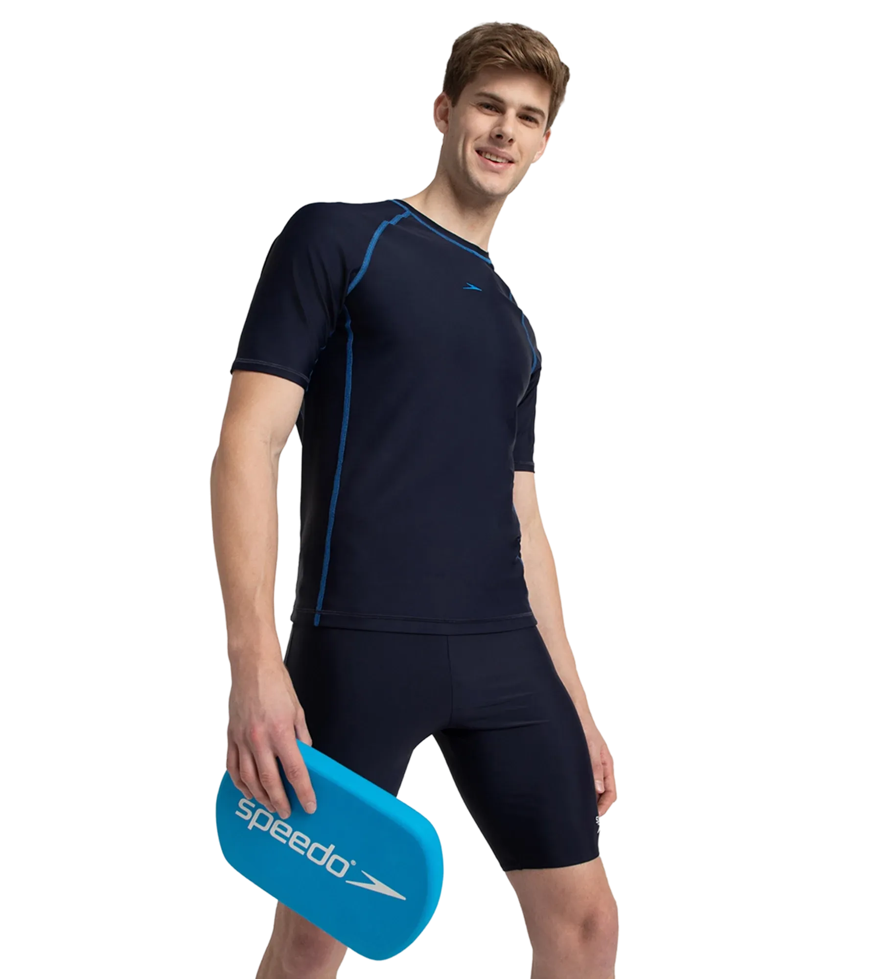 Men's Endurance10 Short Sleeve Suntop - True Navy & Turkish Sea - Image 8
