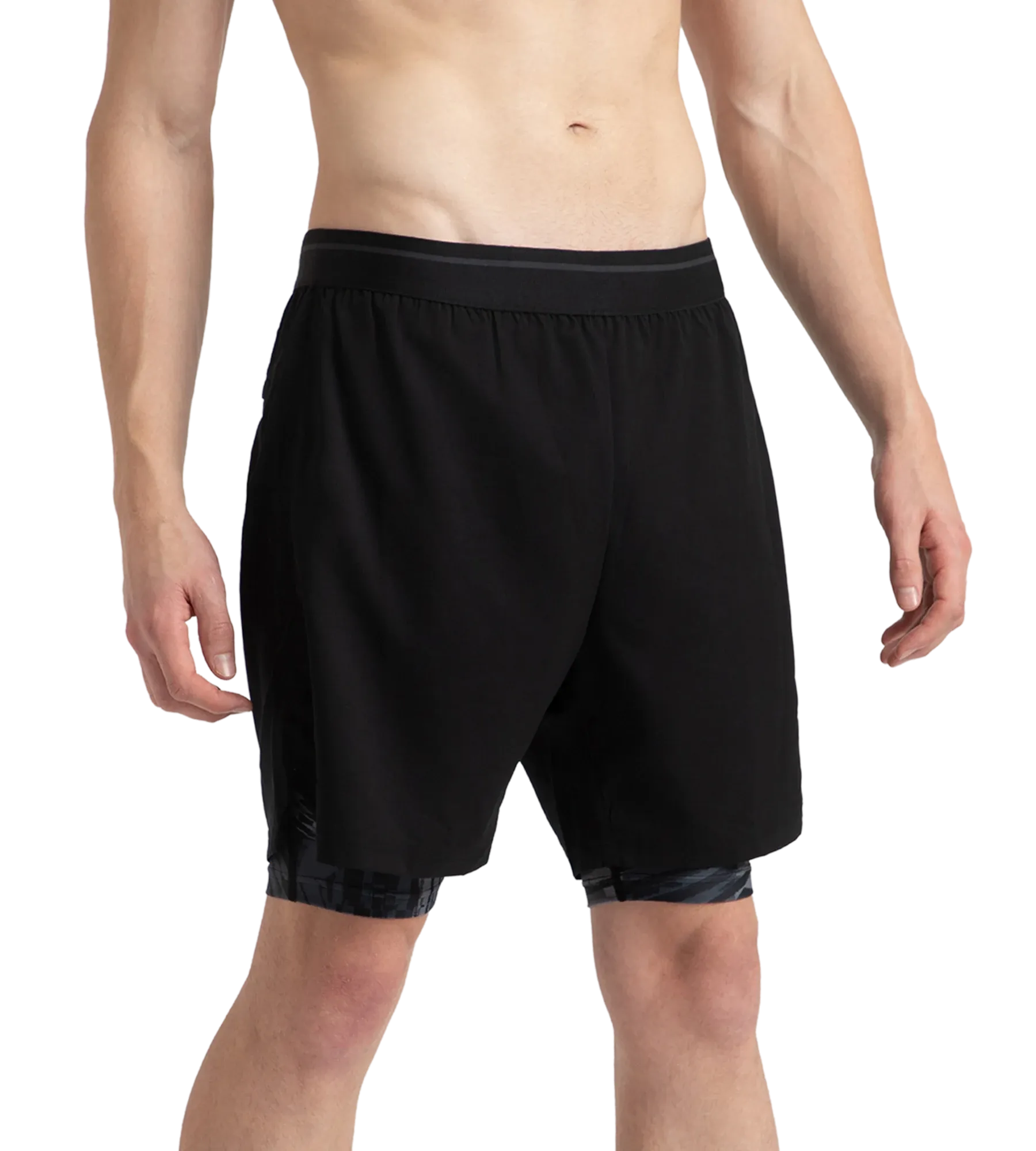 Men's Express Lite Multi Sport Watershorts With Built In Jammer - Black. Anthracite & Grey Lead - Image 4