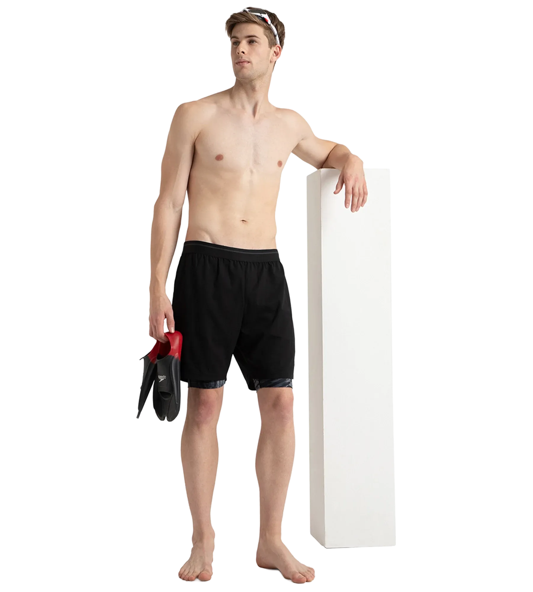 Men's Express Lite Multi Sport Watershorts With Built In Jammer - Black. Anthracite & Grey Lead - Image 7