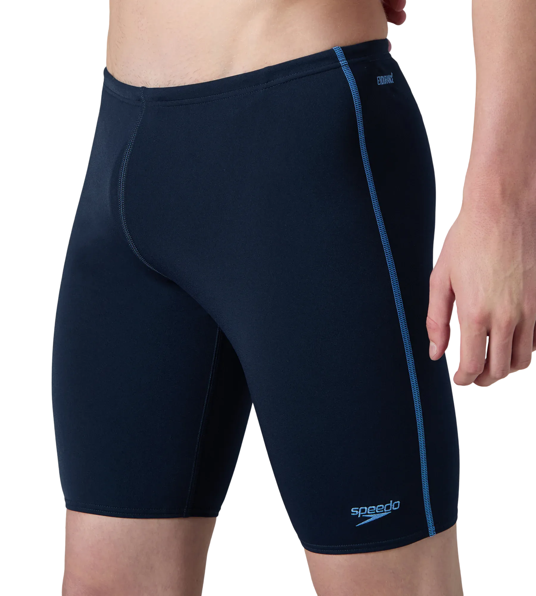 Men's Endurance+ Essential Jammer - True Navy & Periwinkle Blue - Image 3