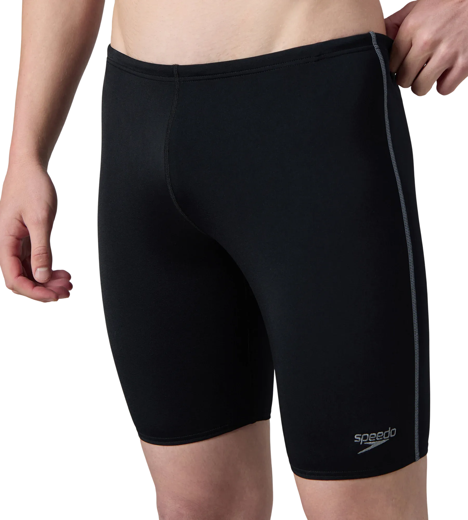 Men's Endurance+ Essential Jammer - Black & Coin Grey - Image 8
