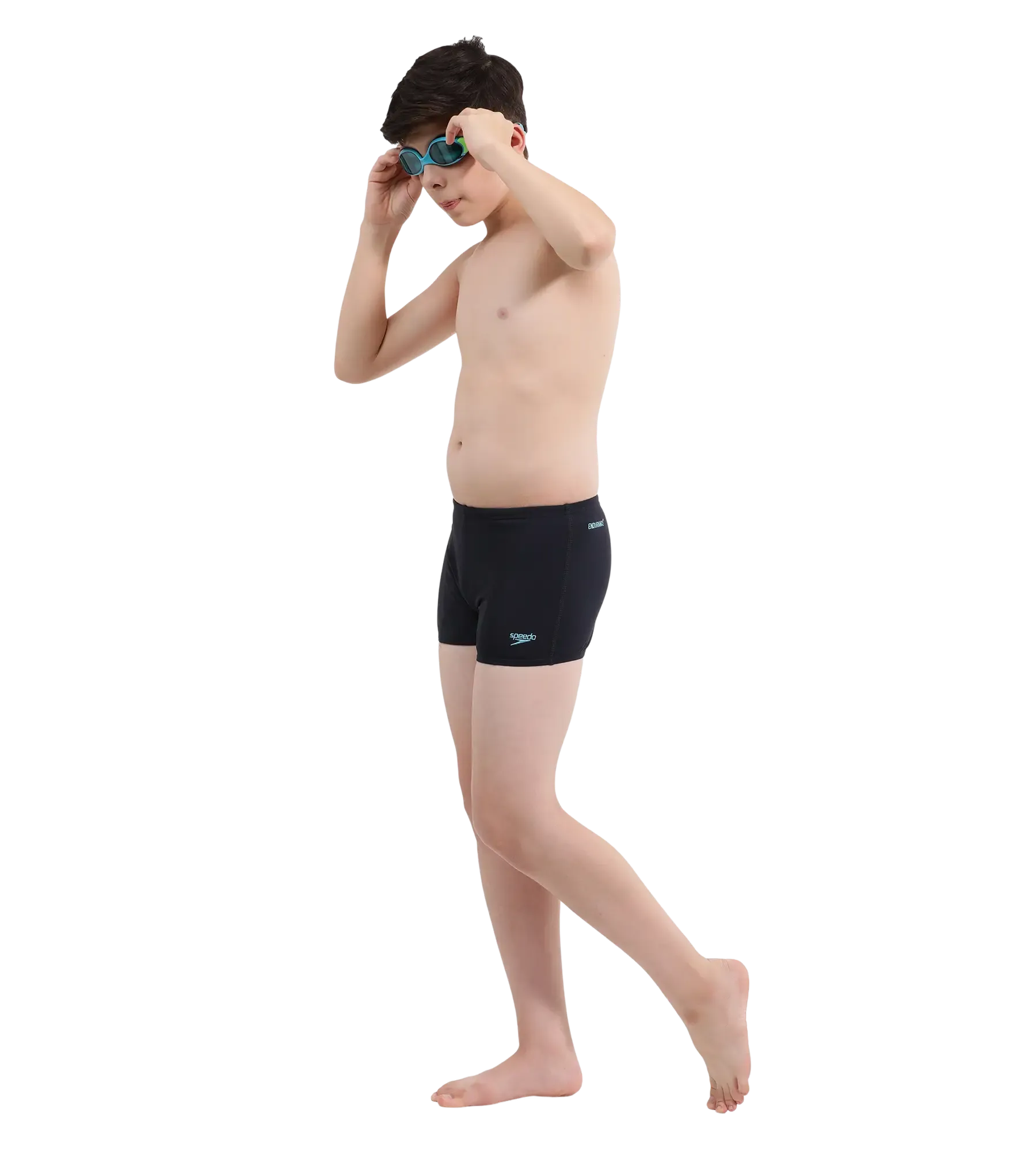 Boy's Recycled Endurance+ Quick Dry Essential Aquashort - True Navy & Picton Blue - Image 5