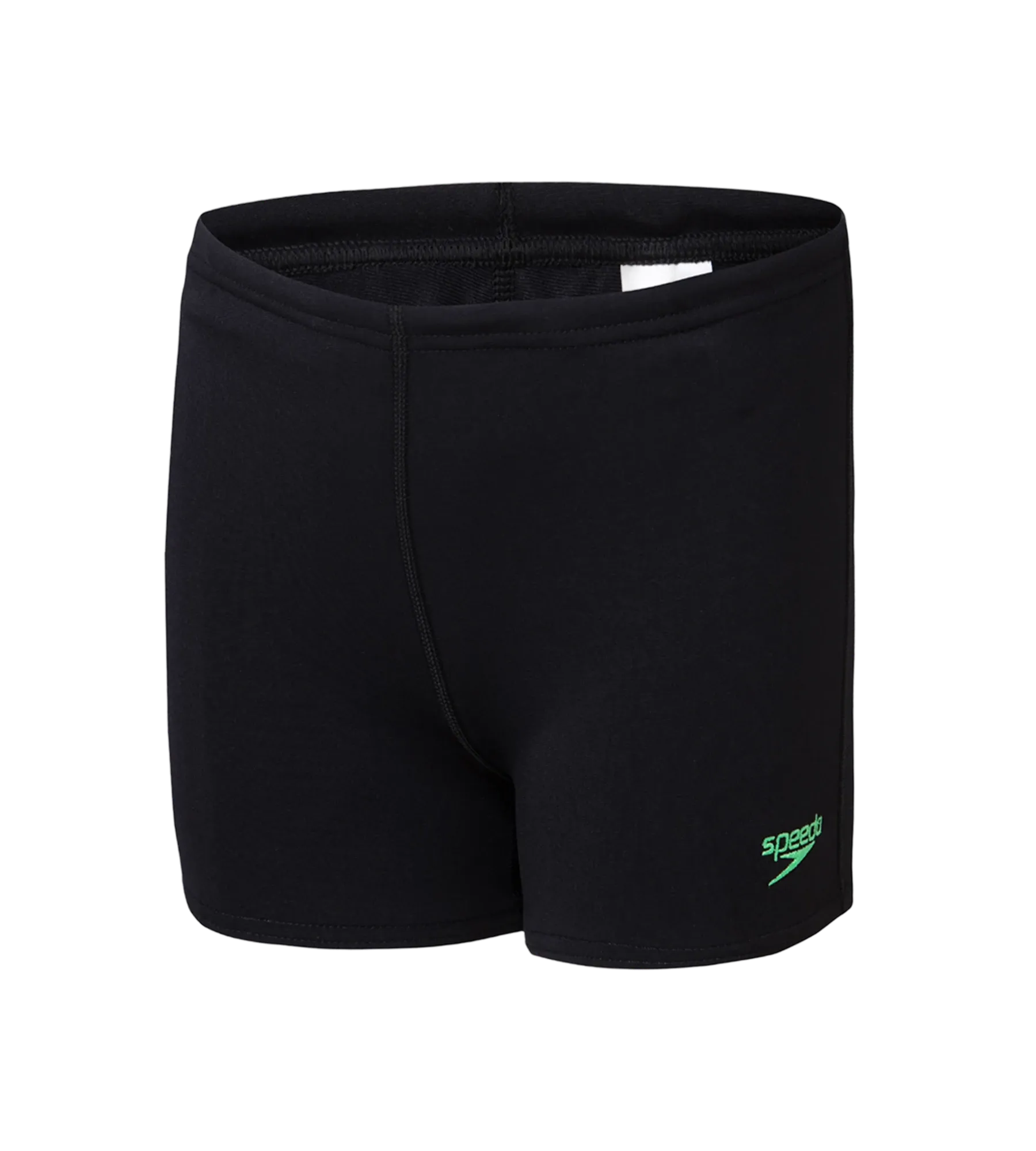 Boy's Recycled Endurance+ Quick Dry Essential Aquashort - Black & Harlequin Green - Image 11