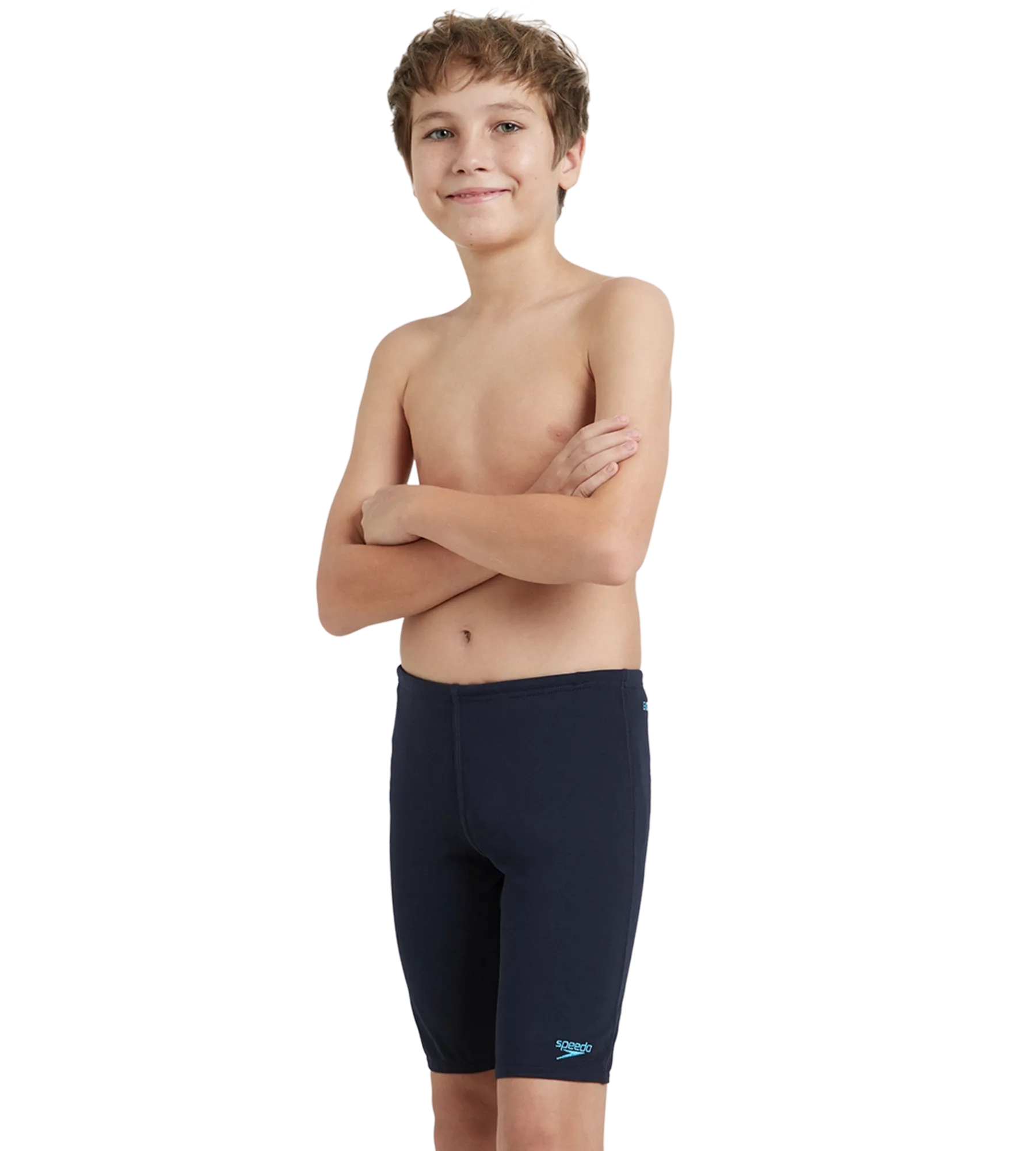 Boy's Recycled Endurance+ Essential Jammer - True Navy & Picton Blue - Image 6