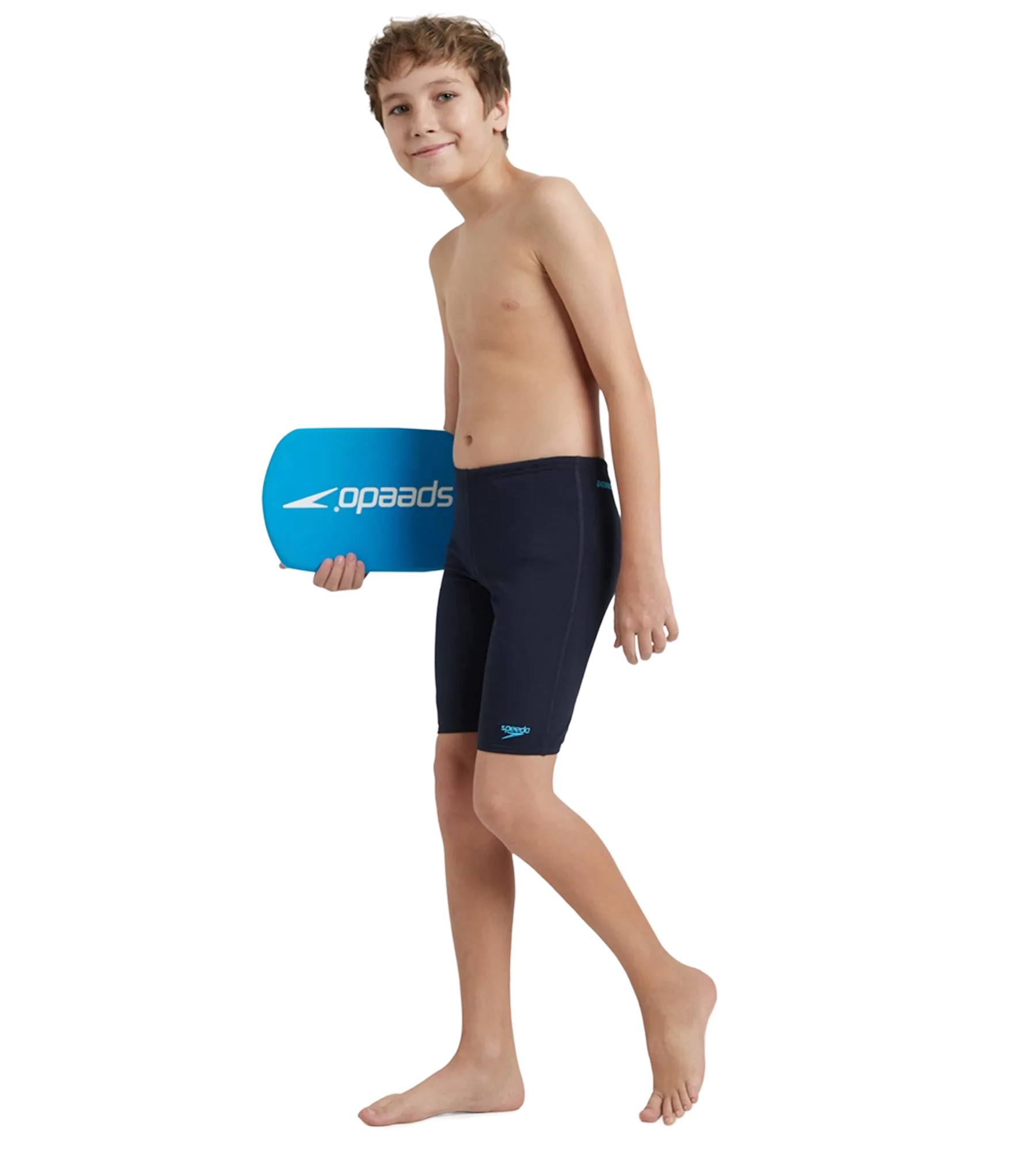 Boy's Recycled Endurance+ Essential Jammer - True Navy & Picton Blue - Image 7