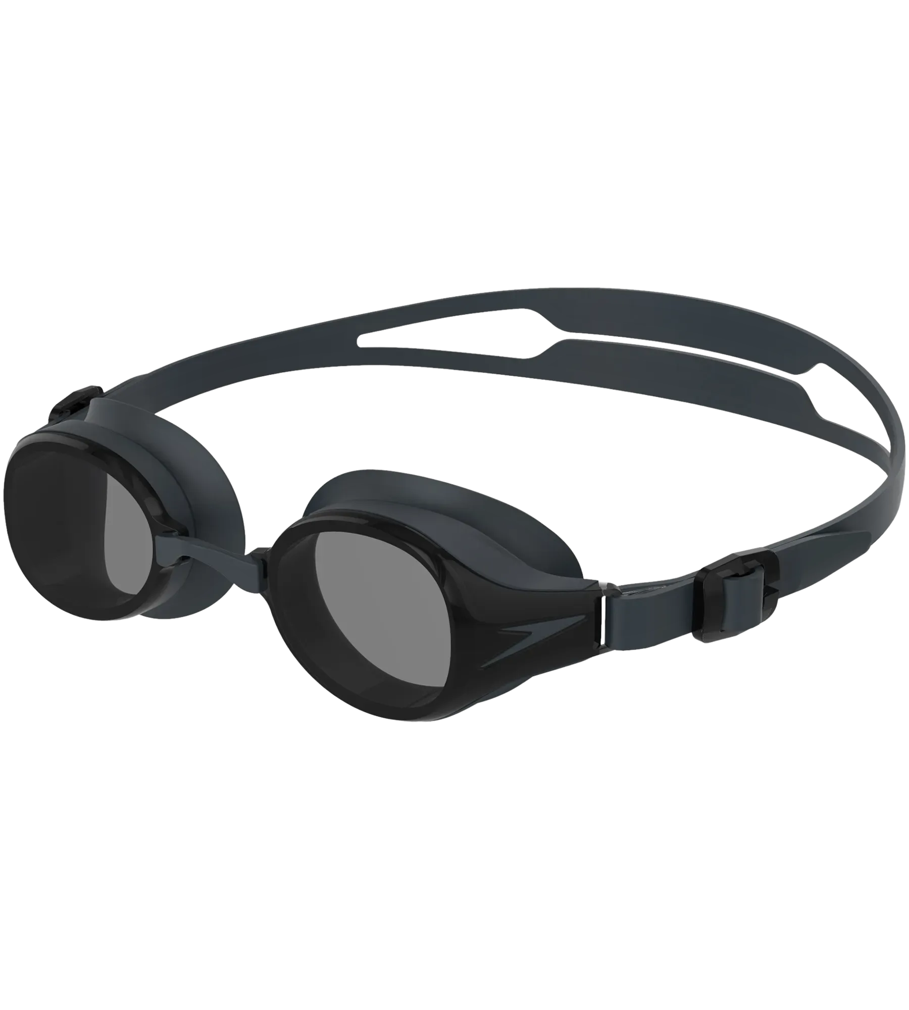 Unisex Adult Hydropure Optical Power Lens Swim Goggles - Black & Smoke - Image 2