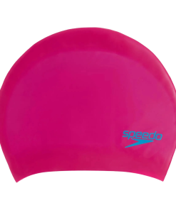 Unisex Kids Long Hair Chlorine Resistant Swim Cap For Boys and Girls - Pink & Blue